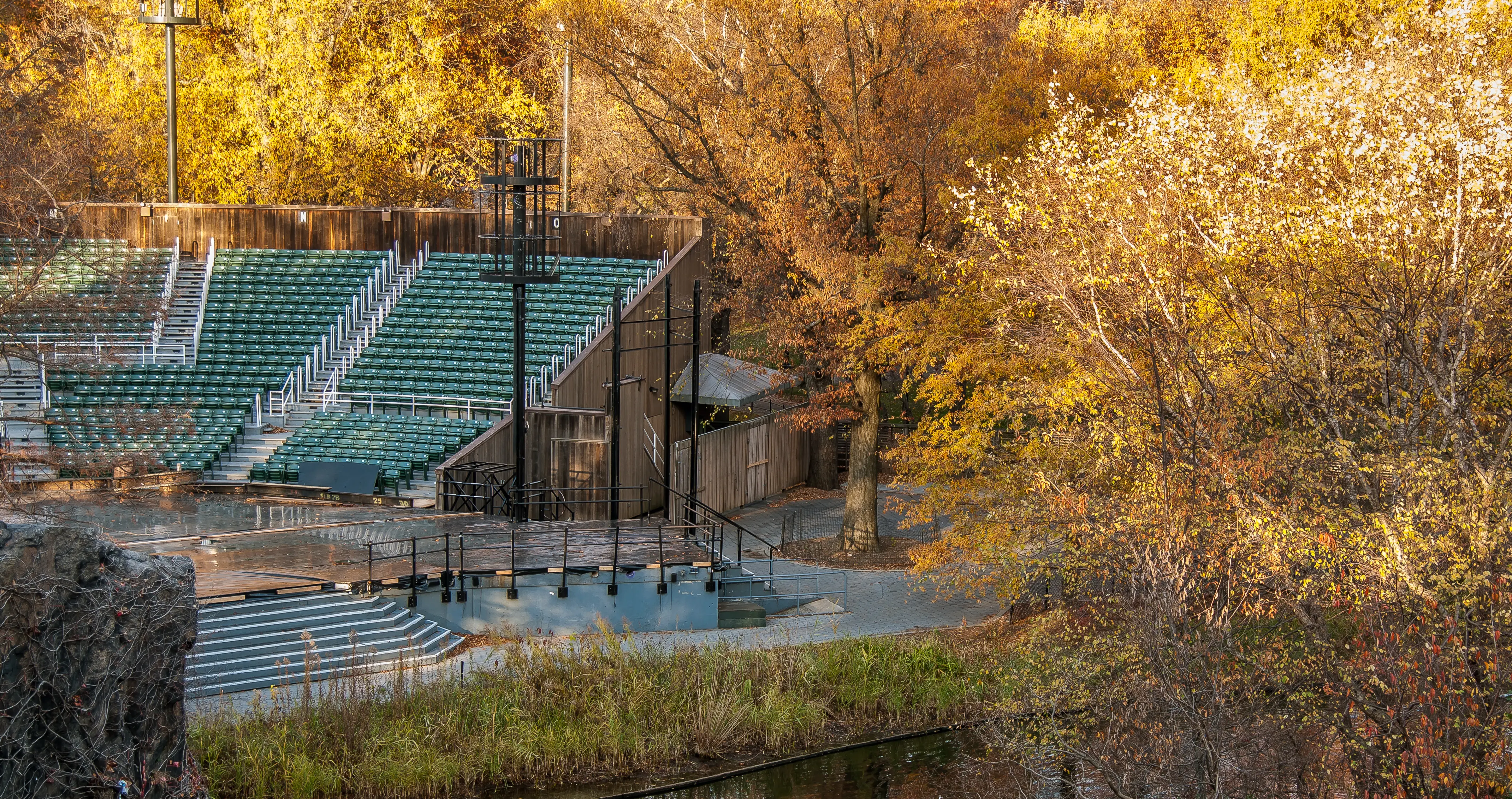 Image of Delacorte Theater in Central Park, New York City.