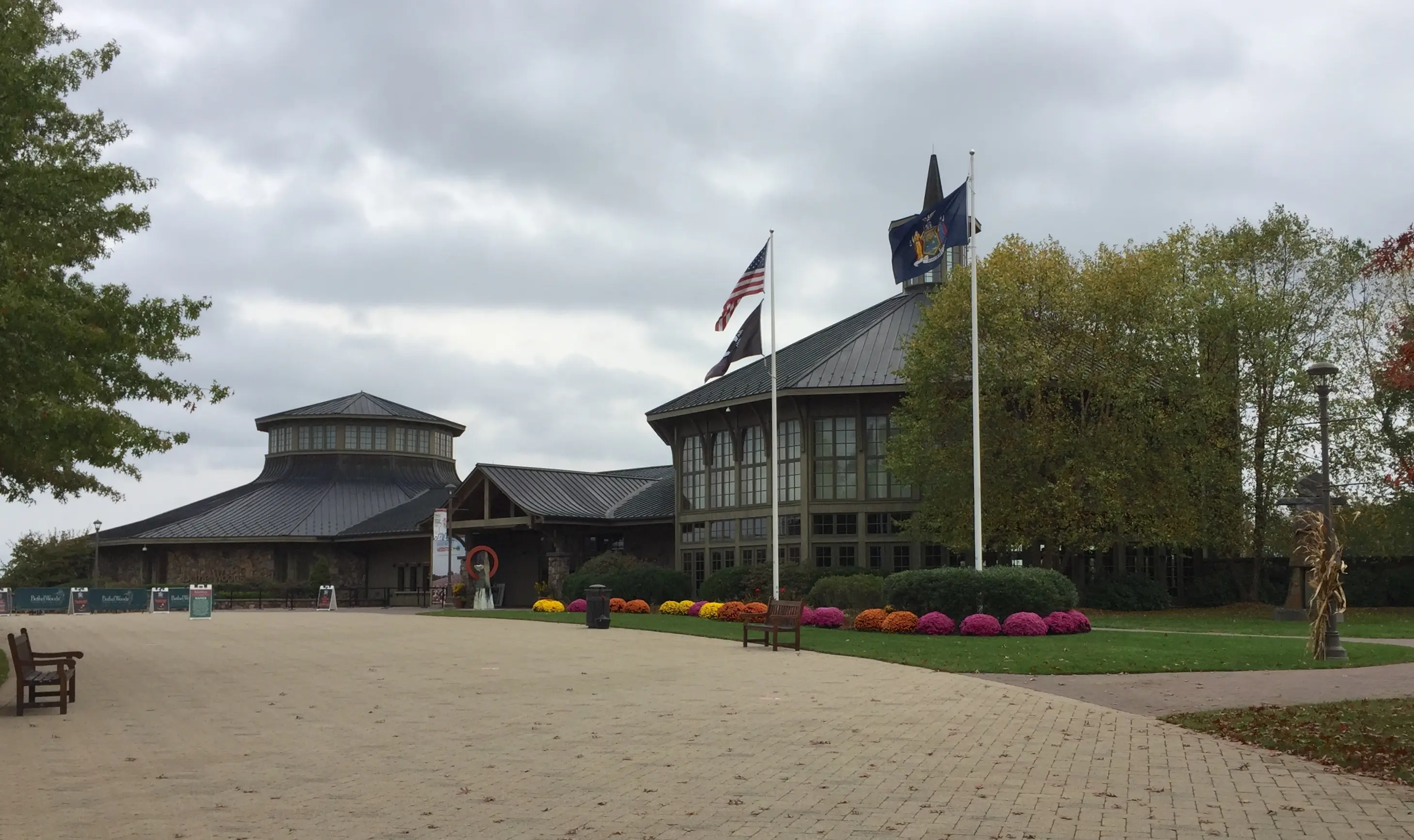 Exterior image of the Woodstock Museum at Bethel Woods, in Bethel New York.