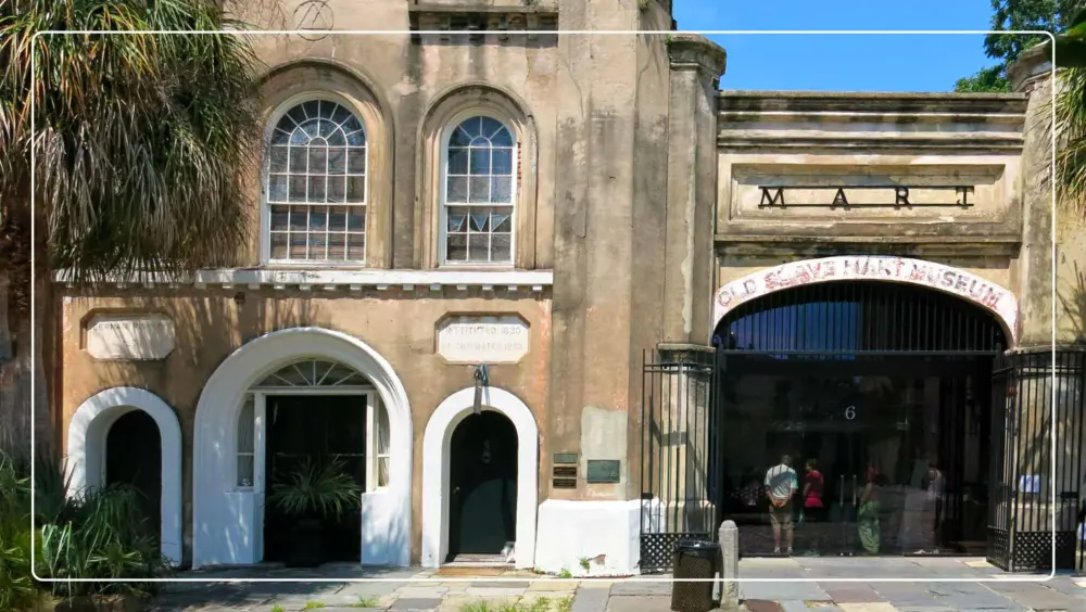 The exterior of the Old Slave Mart Museum, a popular thing to do in Charleston, SC.