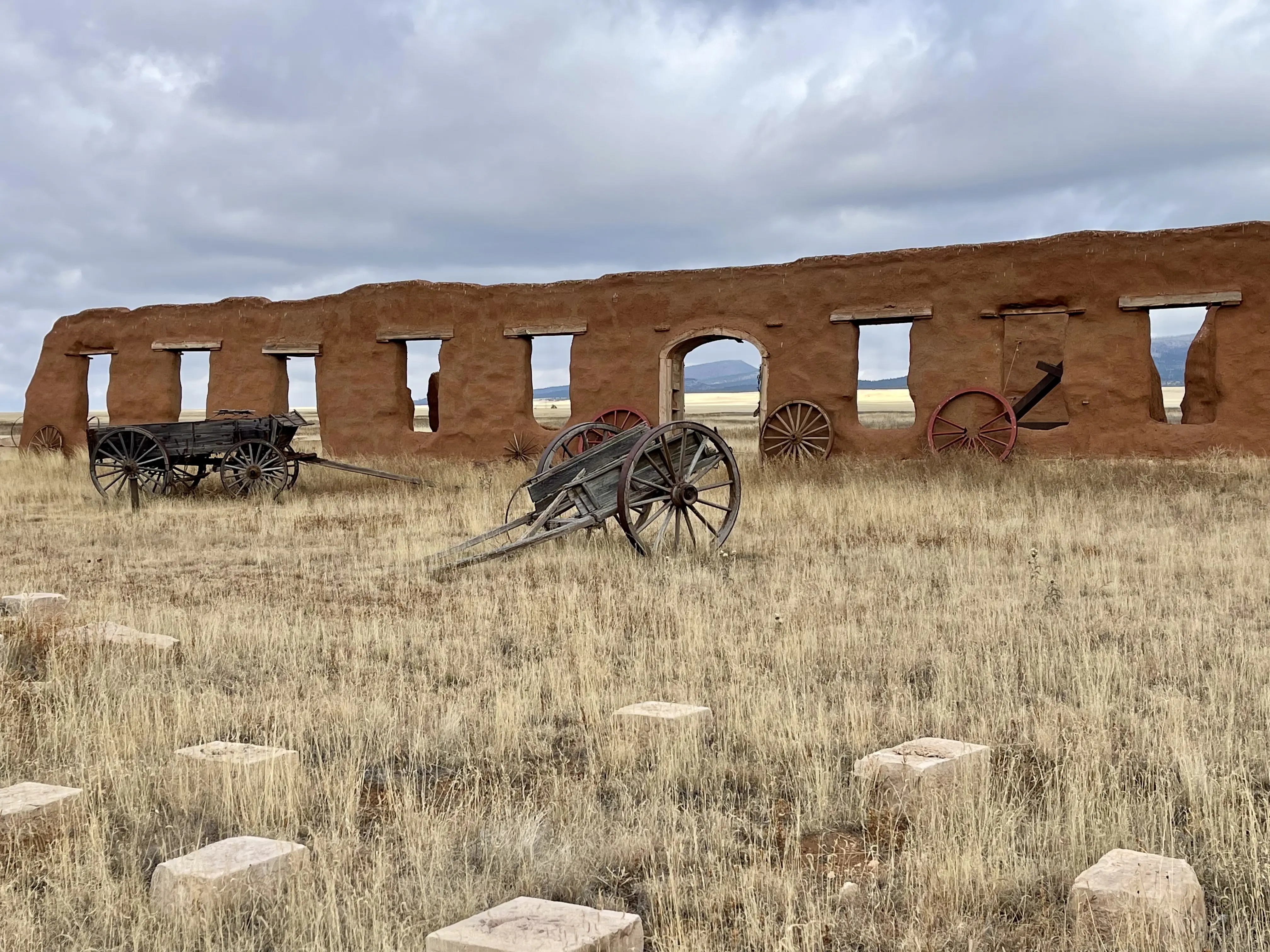 Outdoor image of the ruins of Fort Union.
