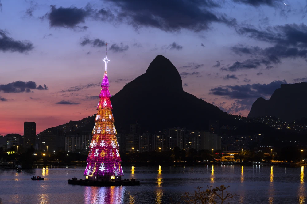 Christmas tree in Rio de Janeiro, Brazil