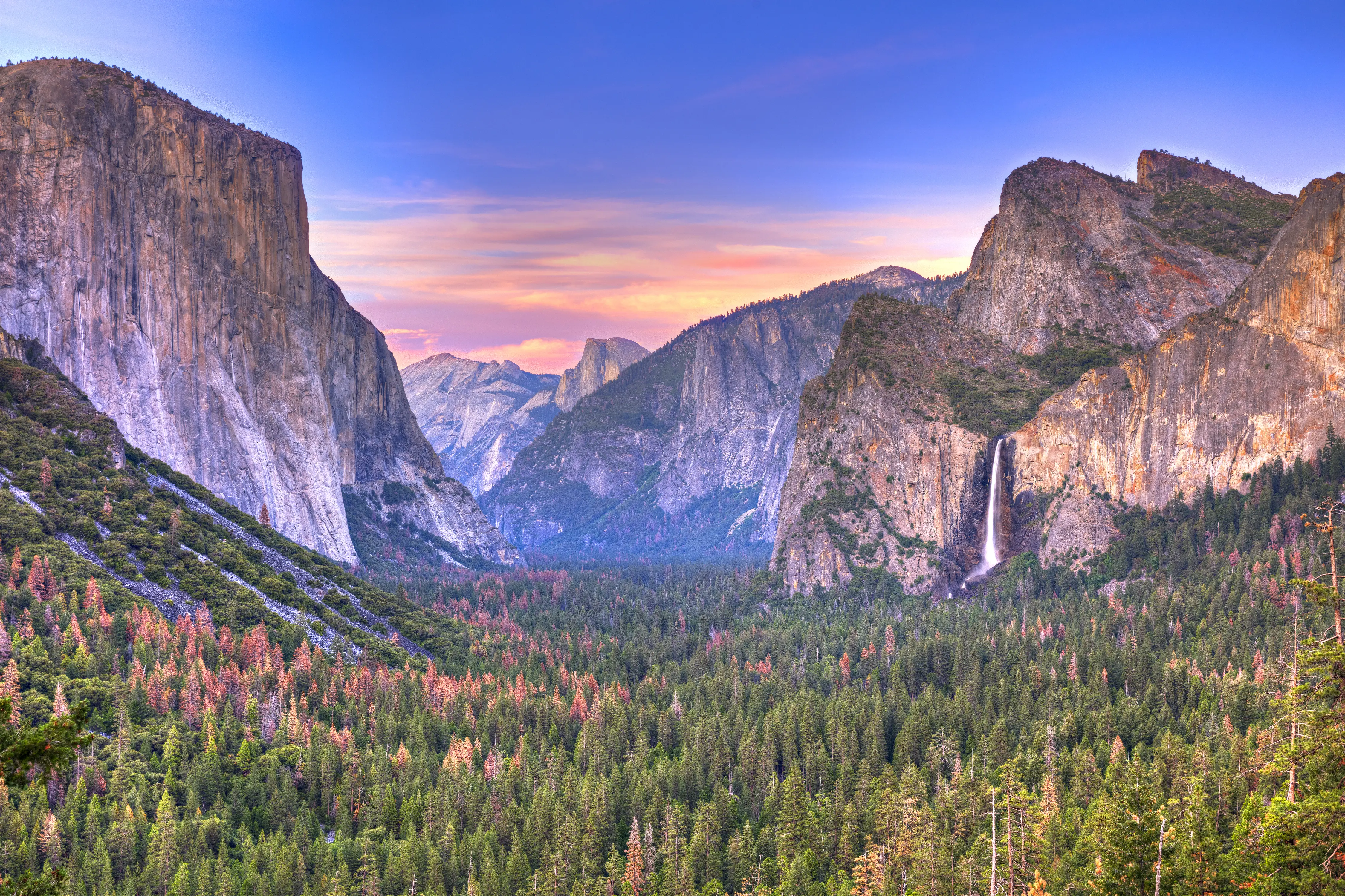 El Capitan Bridal Veil Falls Yosemite National Park