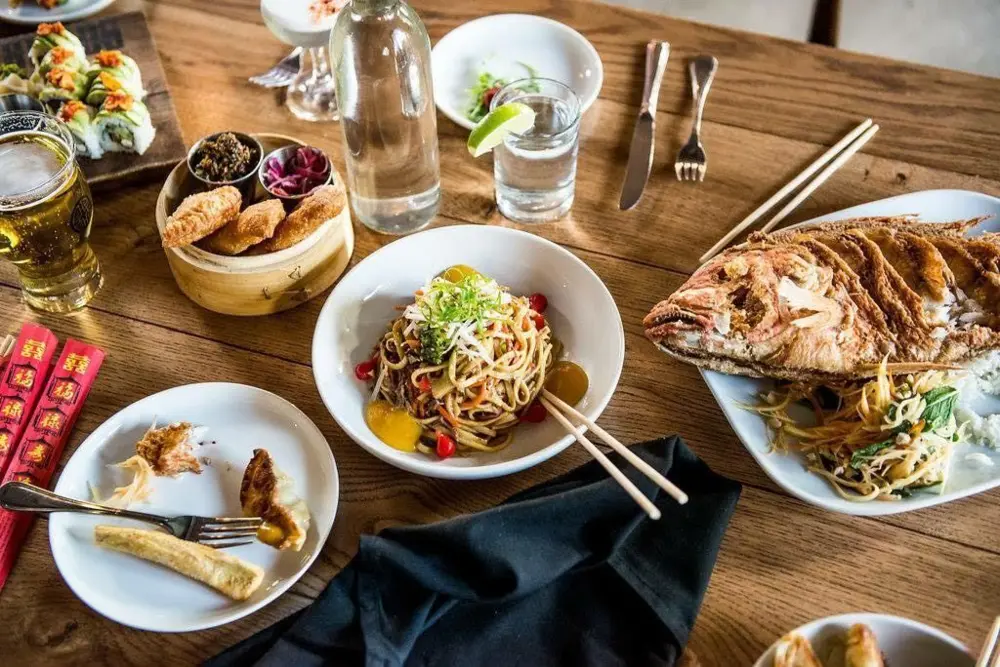 Dishes at Botika restaurant in San Antonio, Texas
