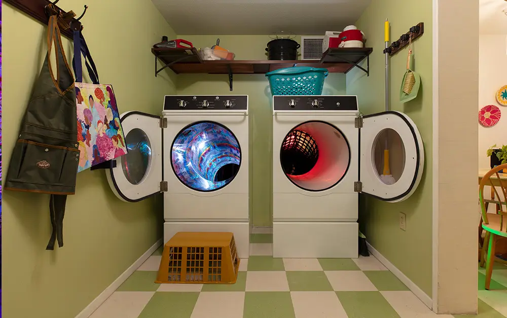 Image of an exhibit inside Meow Wolf Grapevine's The Real Unreal.