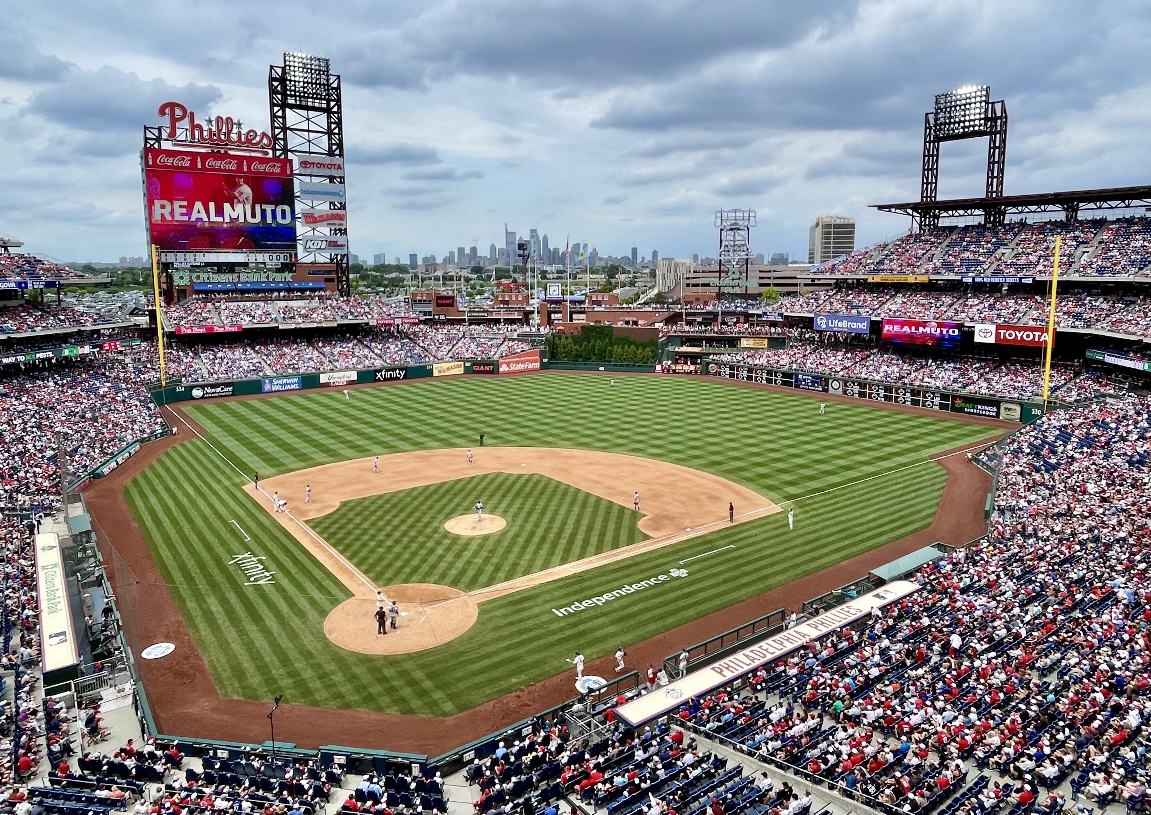 Image of the field at Citizens Bank Park.