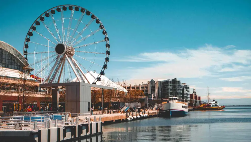 The Navy Pier, a popular thing to do in Chicago.