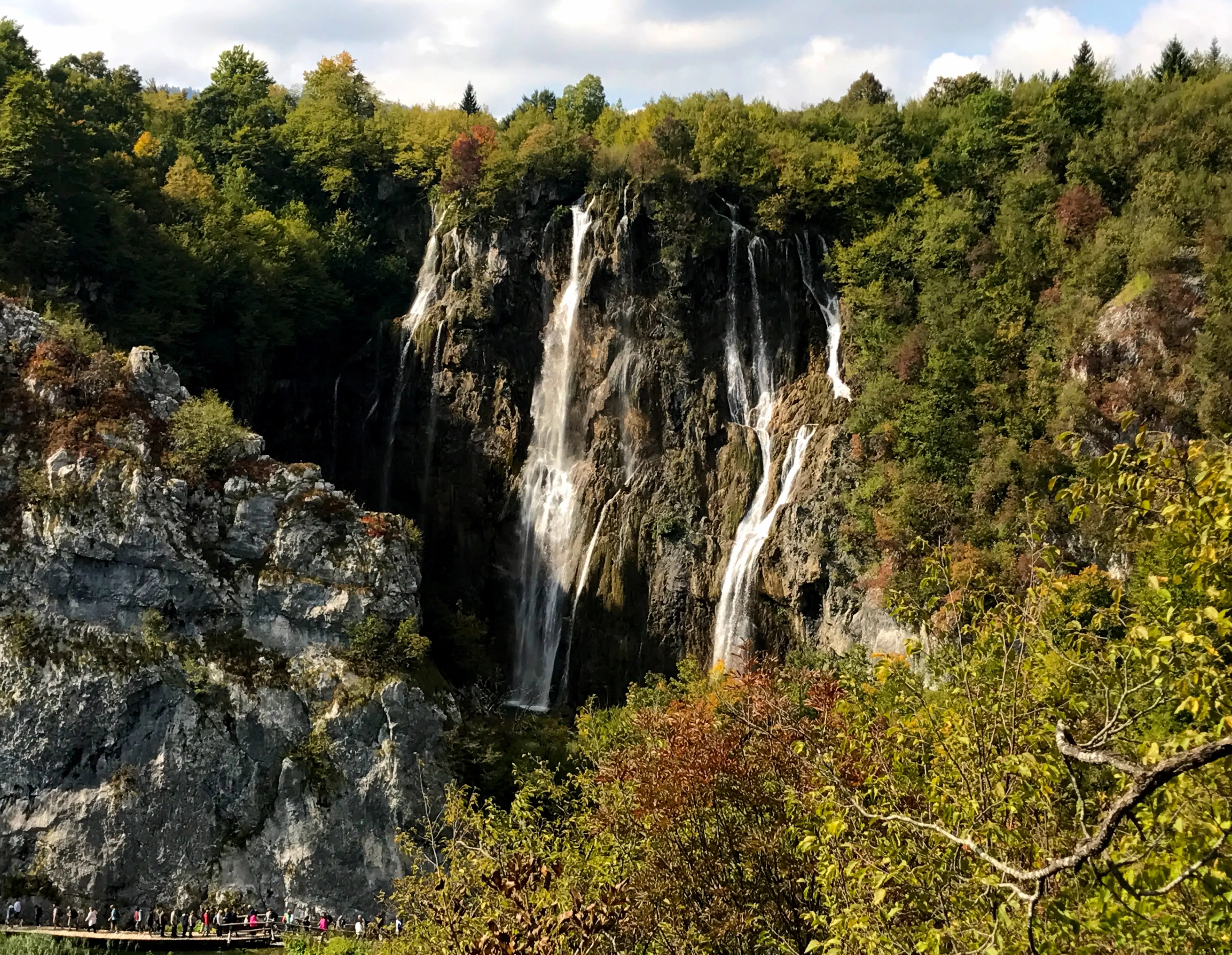 Outdoor image of the Plitvice Lakes National Park in Croatia.