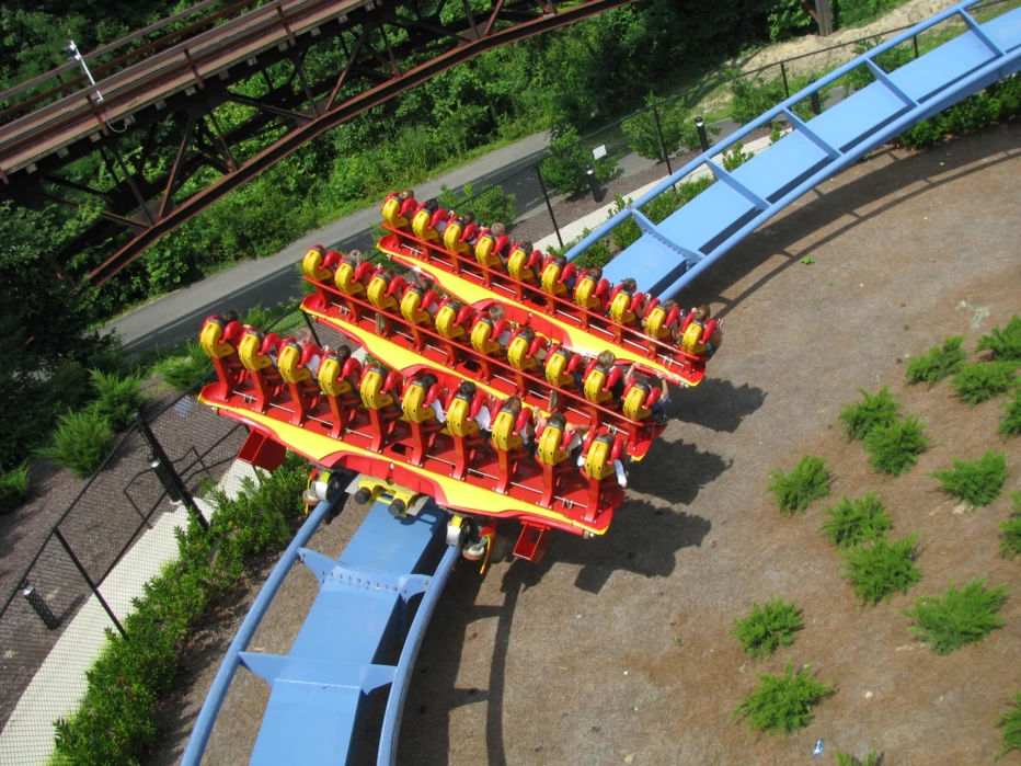 Griffon roller coaster at Busch Gardens Williamsburg in Virginia