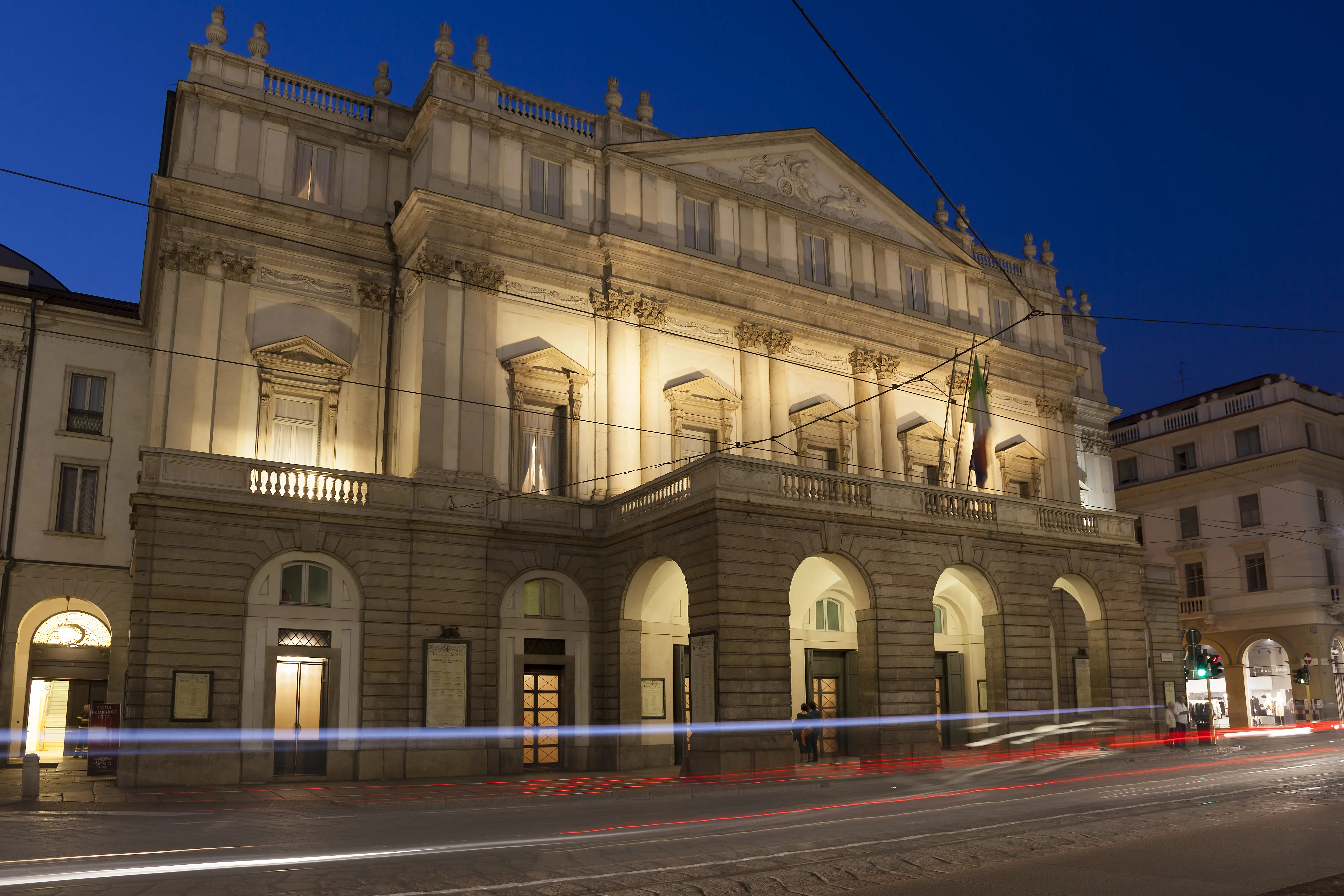 Photo of the La Scala Opera House in Milan, Italy
