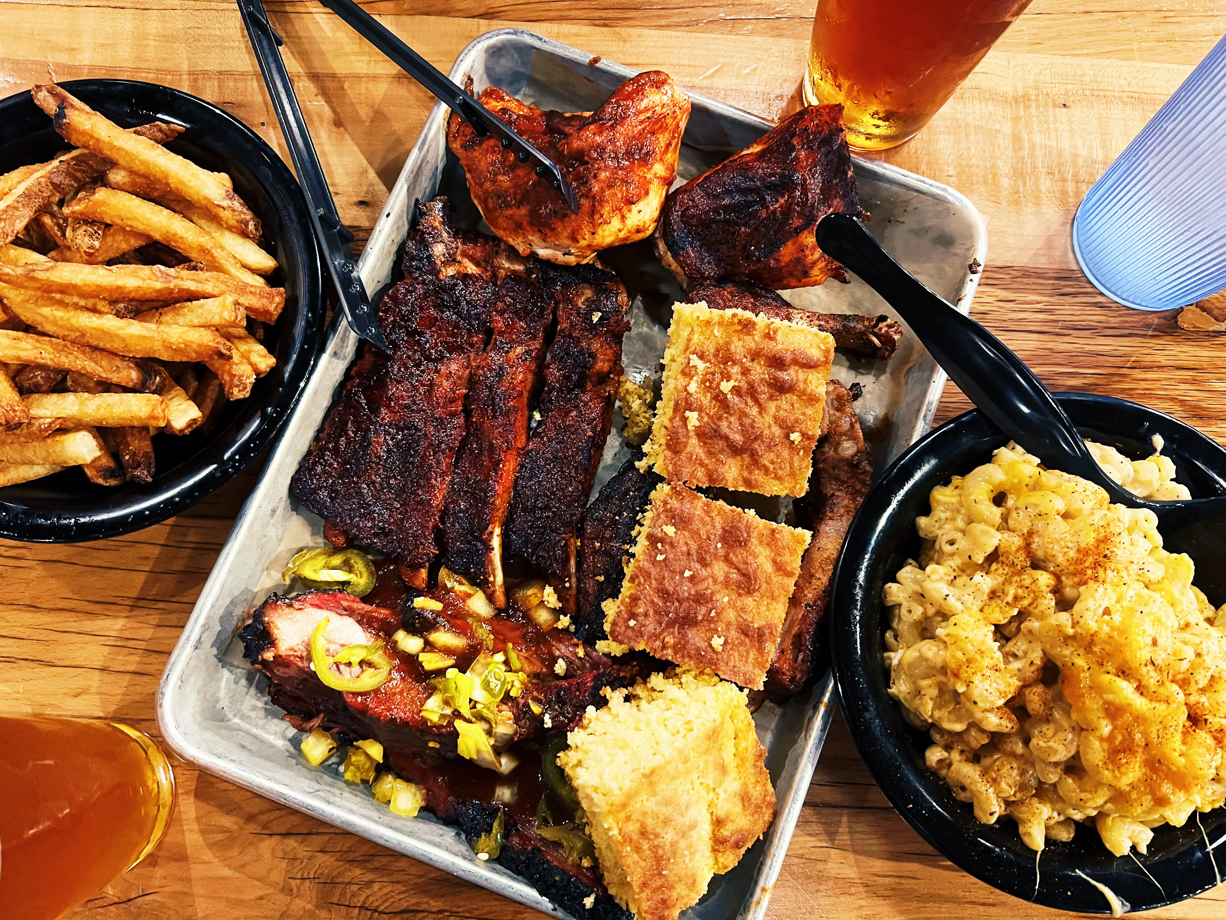 Image of a platter of bbq brisket.