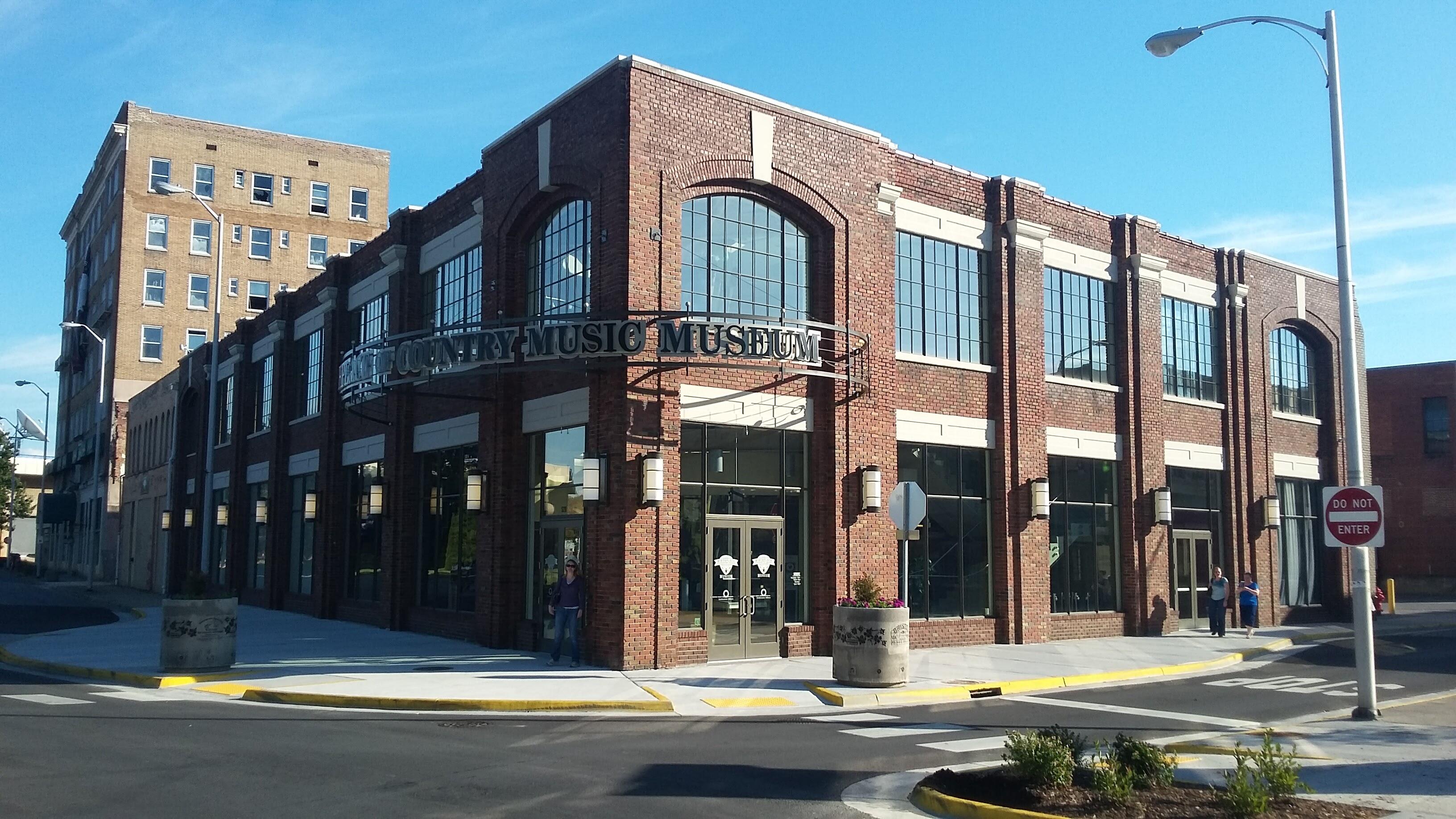 Exterior daytime image of the Birthplace of Country Music Museum in Bristol, Virginia