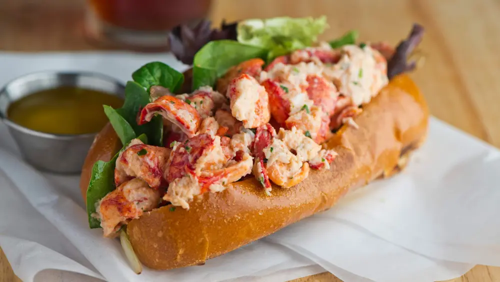 Delicious-looking lobster roll from a Boston Seafood Lovers tour.