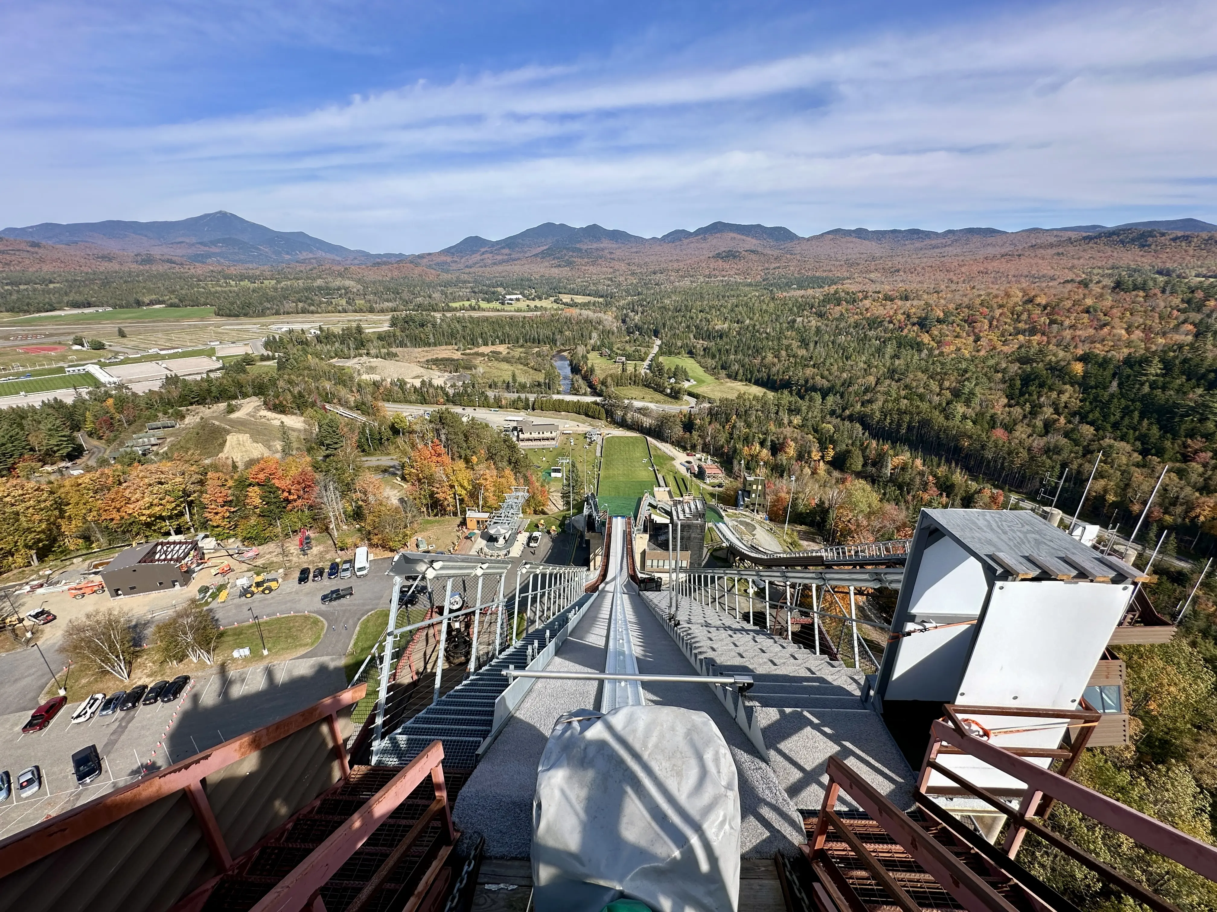 Outdoor image from the SkyRide at the Lake Placid Olympic Ski Jumping Complex.