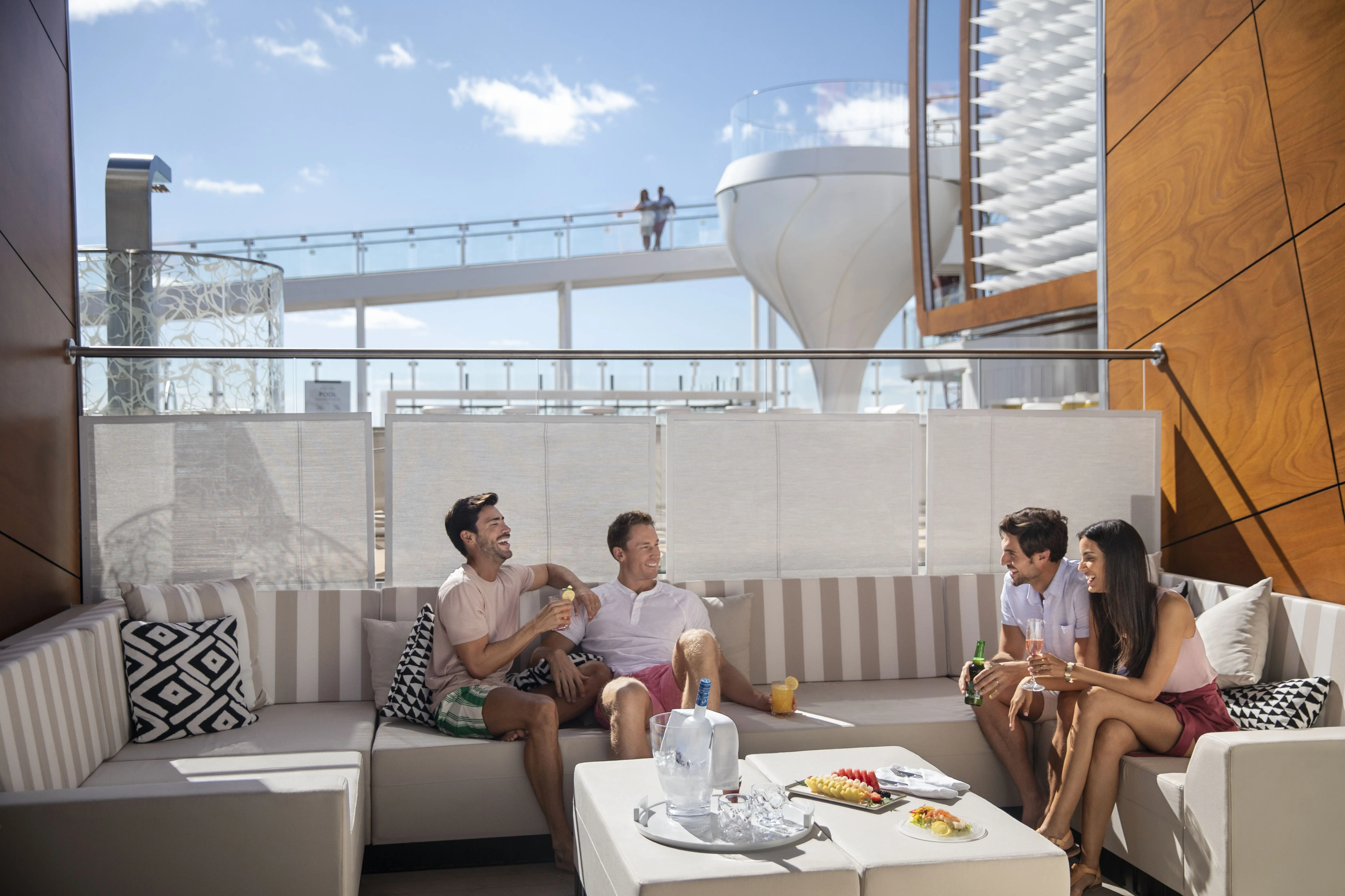 Celebrity Edge cruise, outside cabana area.
