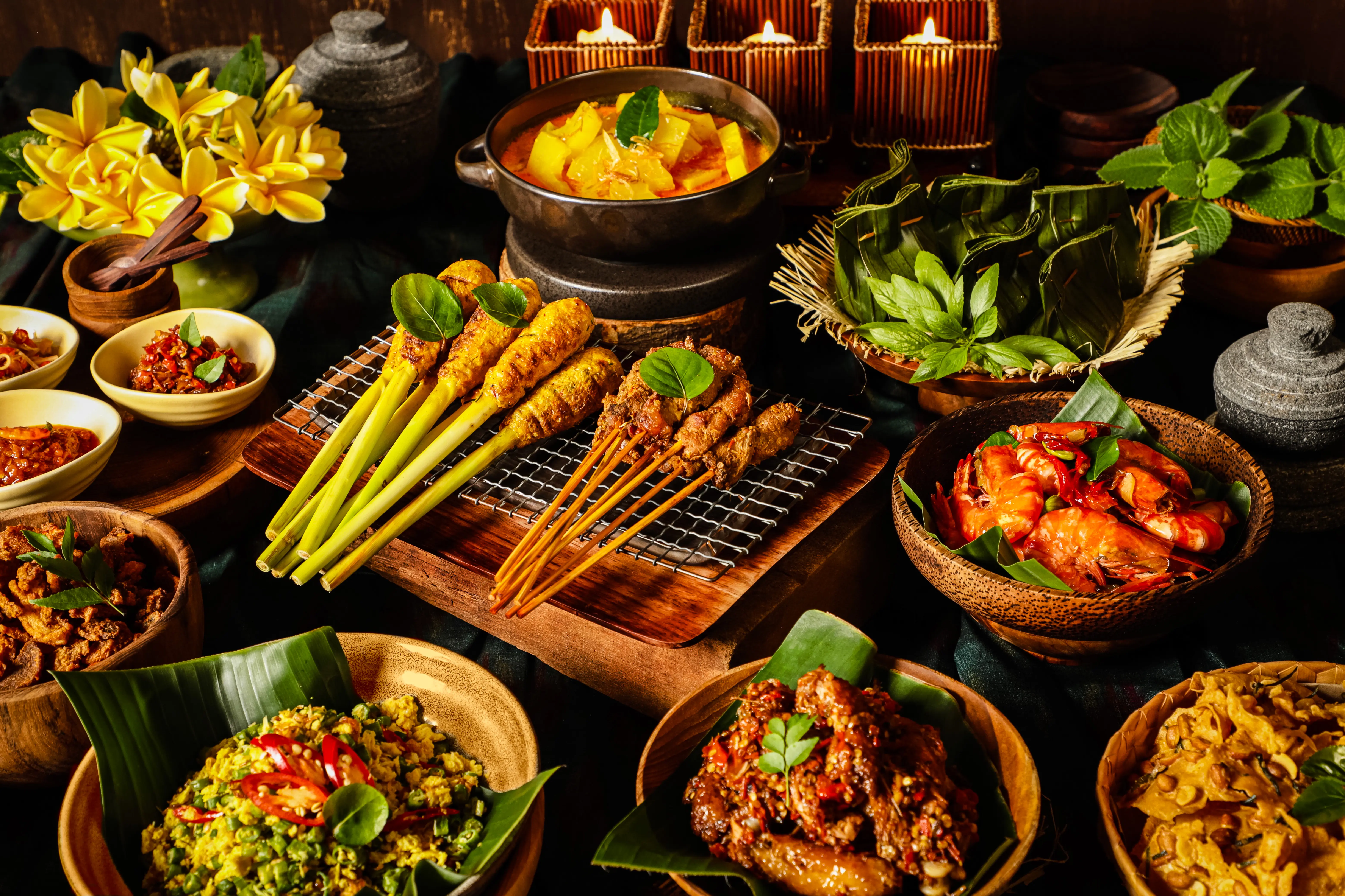 Rijsttafel, an elaborate Indonesian meal adapted by the Dutch, translates to rice table