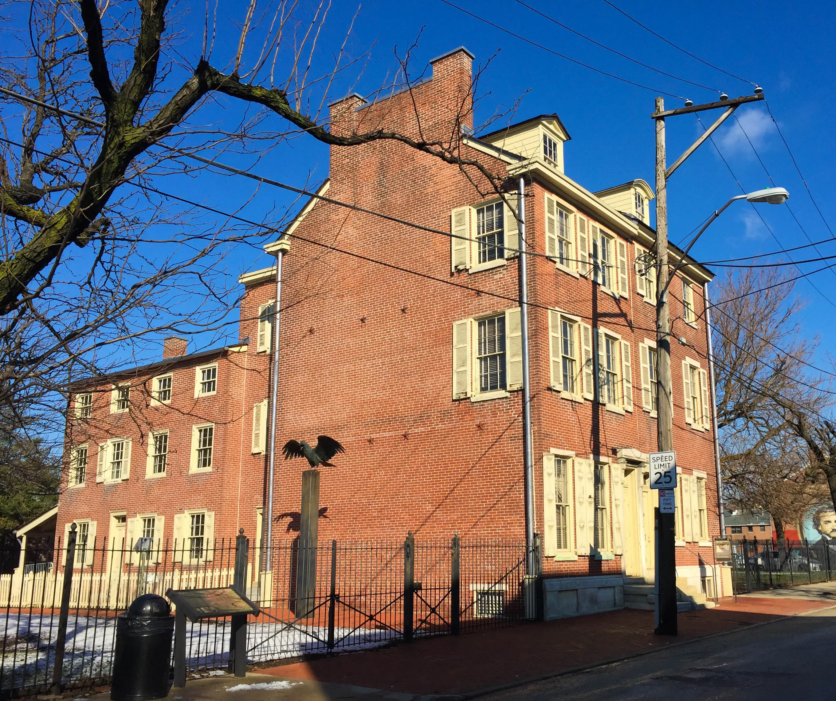 Exterior image of the Edgar Allan Poe National Historic Site in Philadelphia, Pennsylvania.