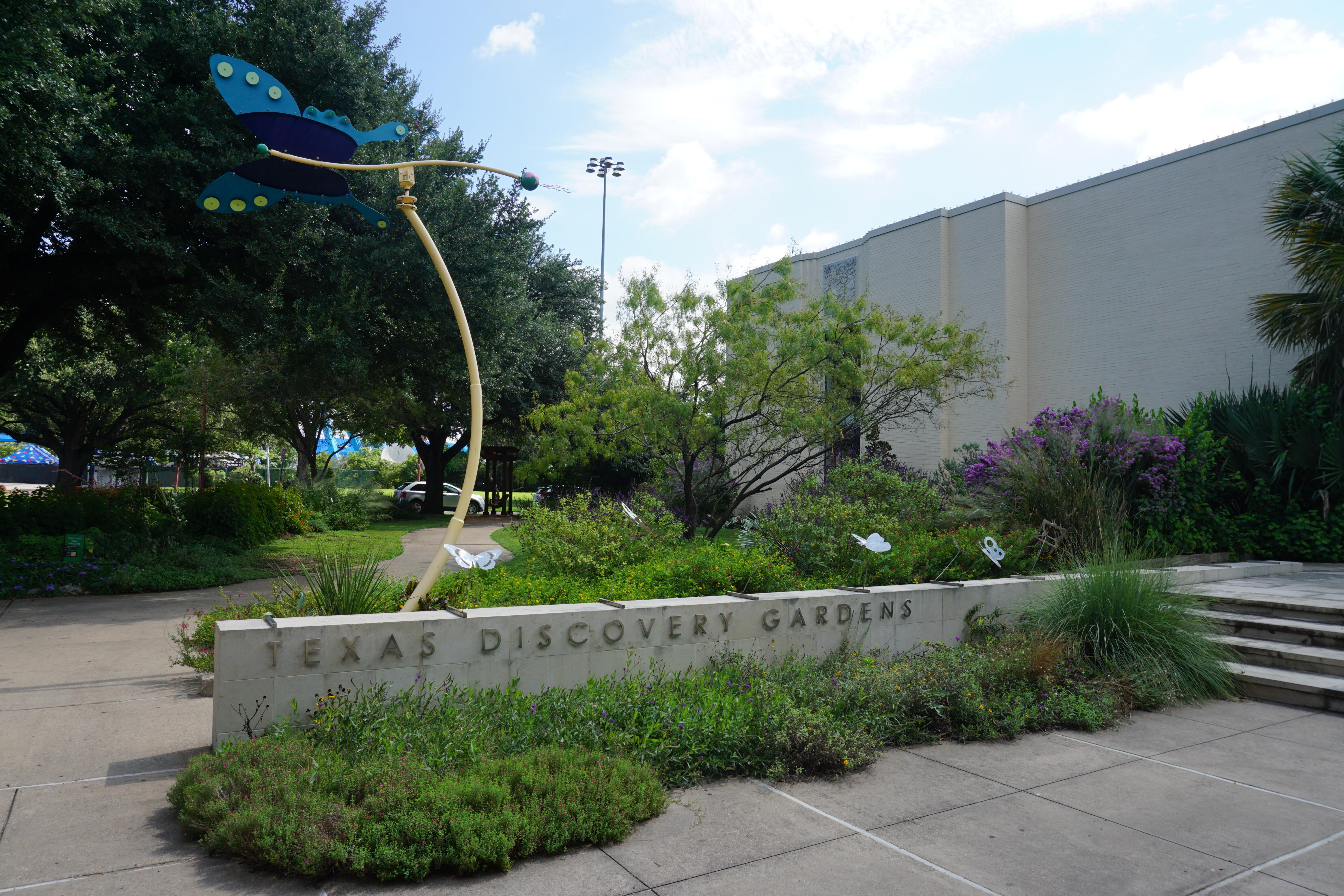 Exterior image of the Texas Discovery Gardens at Fair Park in Dallas, Texas.