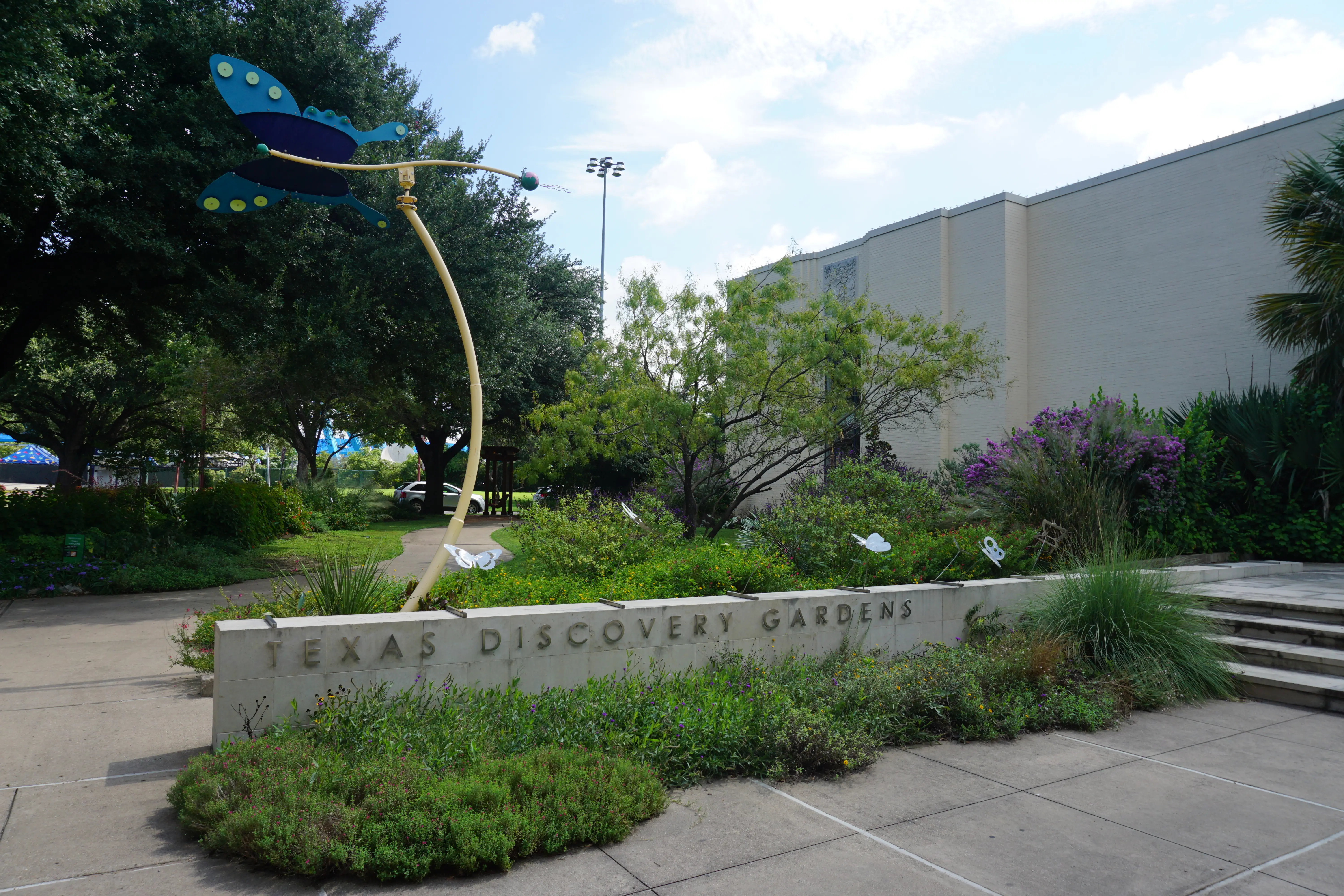 Exterior image of the Texas Discovery Gardens at Fair Park in Dallas, Texas.