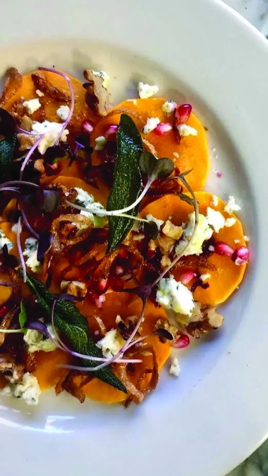 Silvia’s squash carpaccio