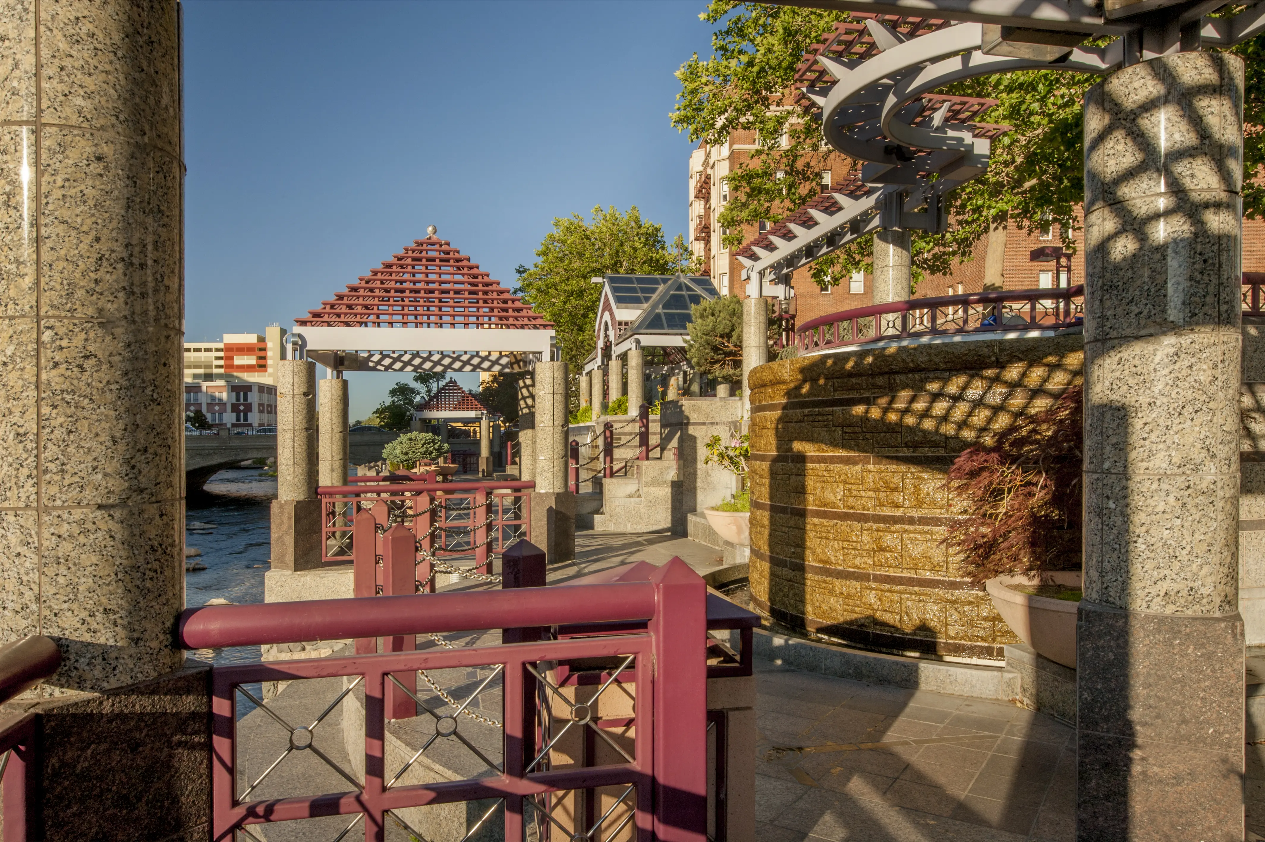 Riverwalk, Reno, on the banks of the Truckee River.