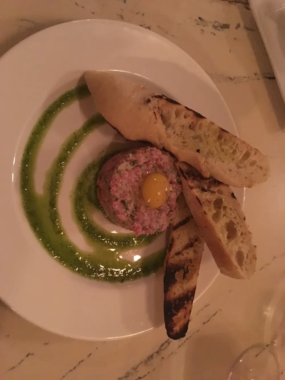 Steak tartare at Bistro Vendome, Denver Colorado