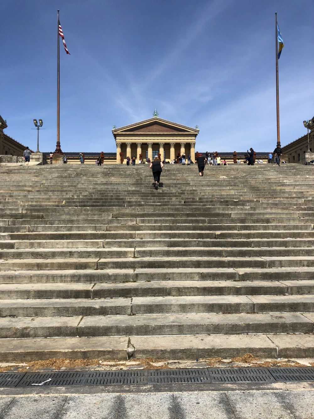 Rocky steps at the Philadelphia Museum of Art in Pennsylvania