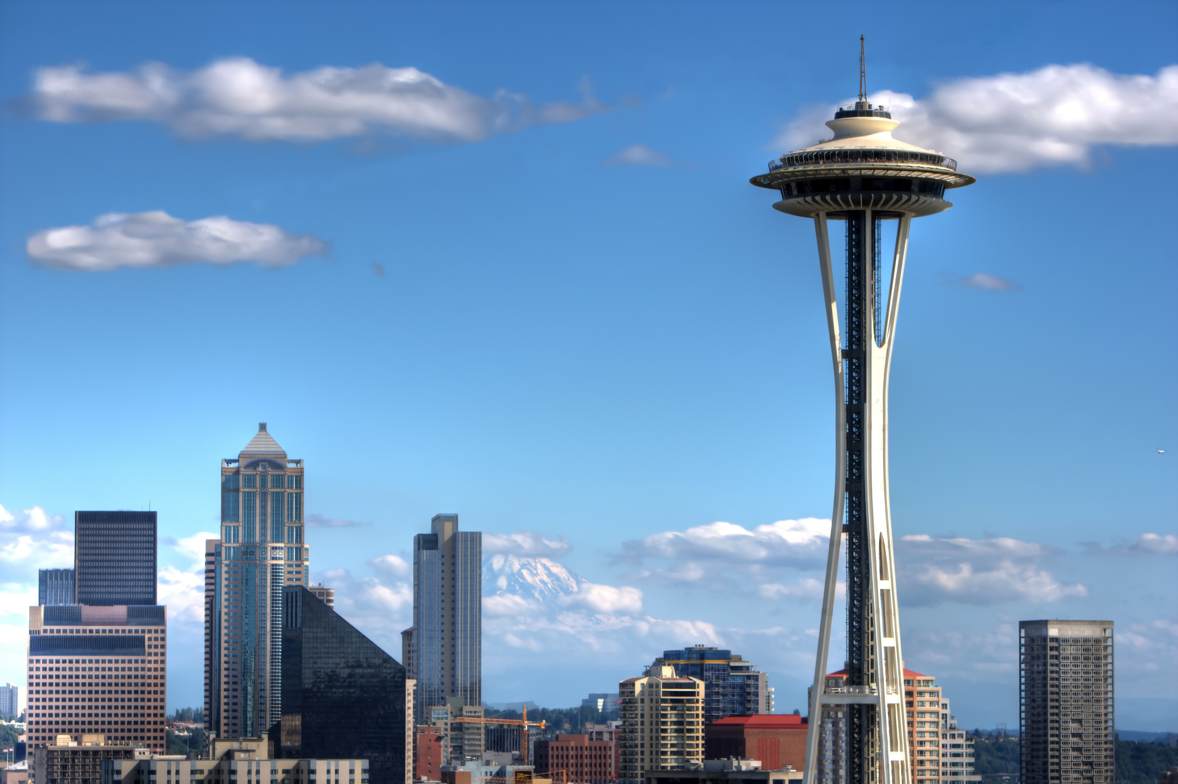 Skyline image of the Seattle Space Needle.