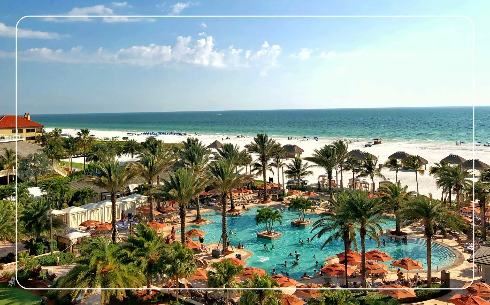 A beach resort on Marco Island.