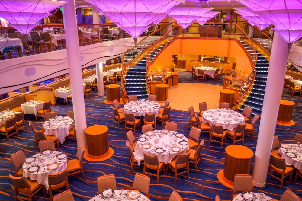 Dining room on Carnival Cruise Ship