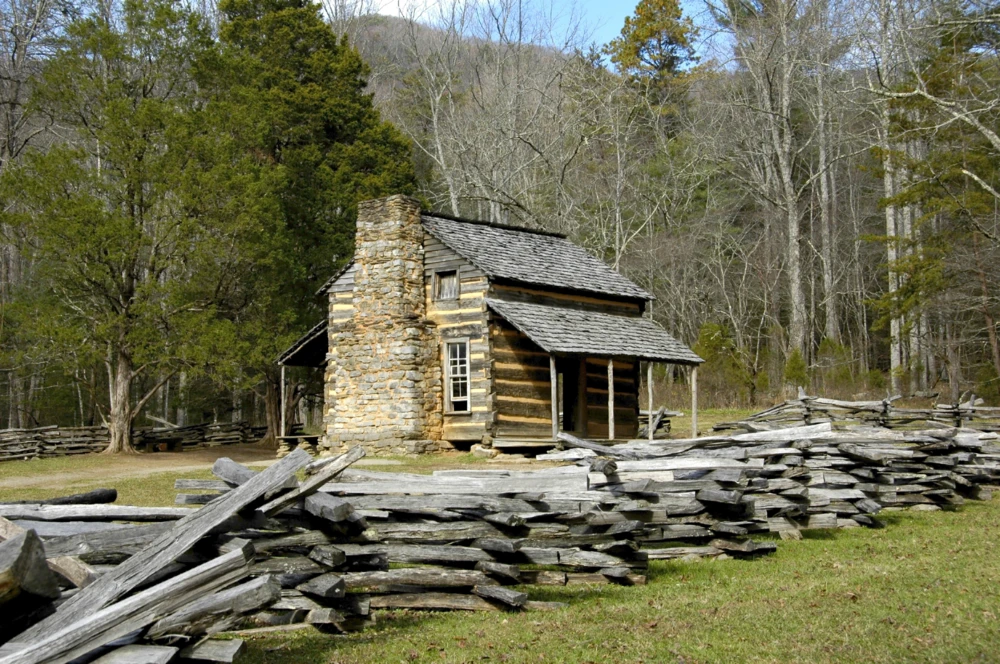 John Oliver cabin in Cades Cove at the Great Smoky Mountain National Park in Tennessee