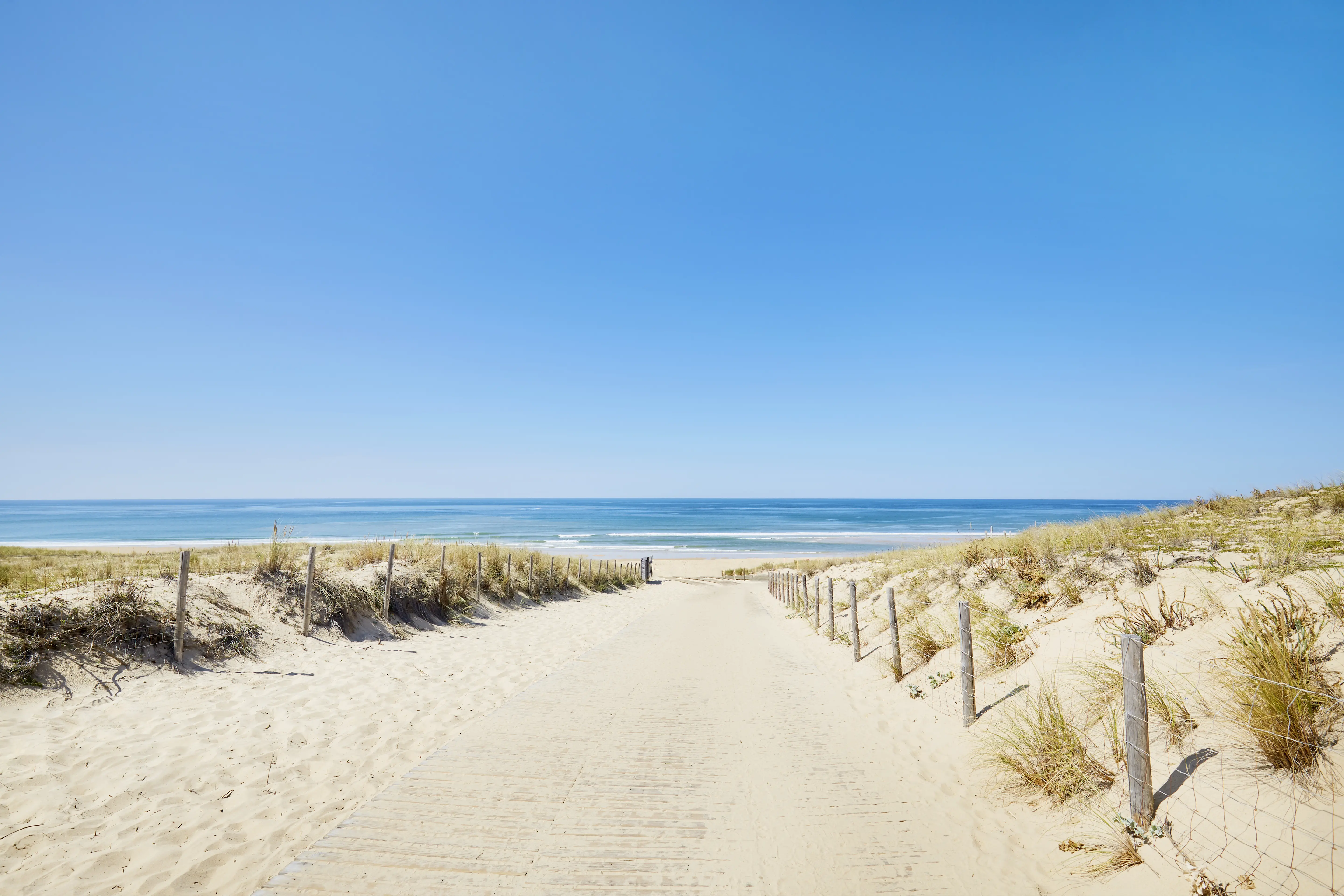 A walkway to the beach in New Jersey