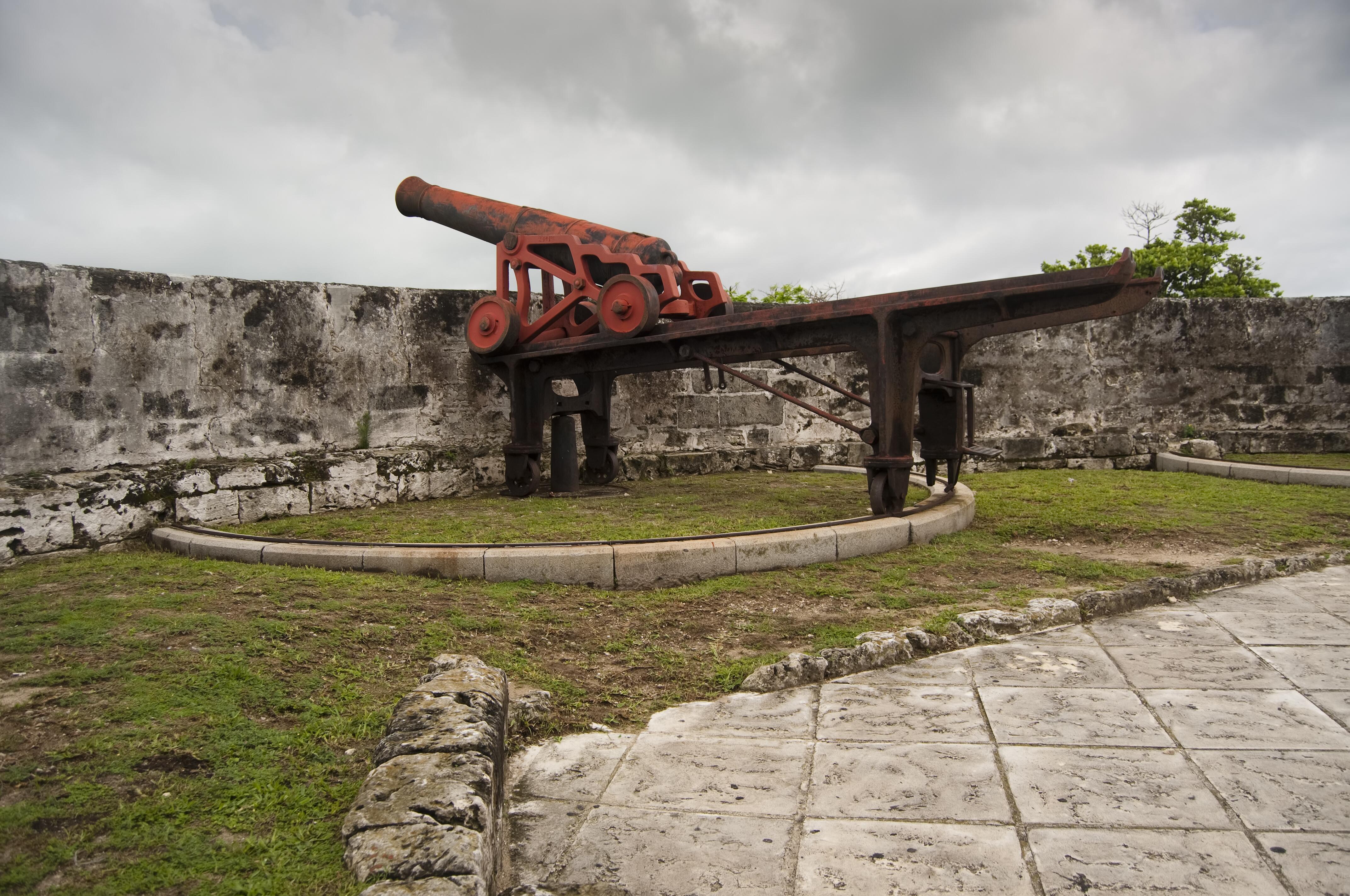 Cannon at Fort Fincastle, Nassau, Bahamas.