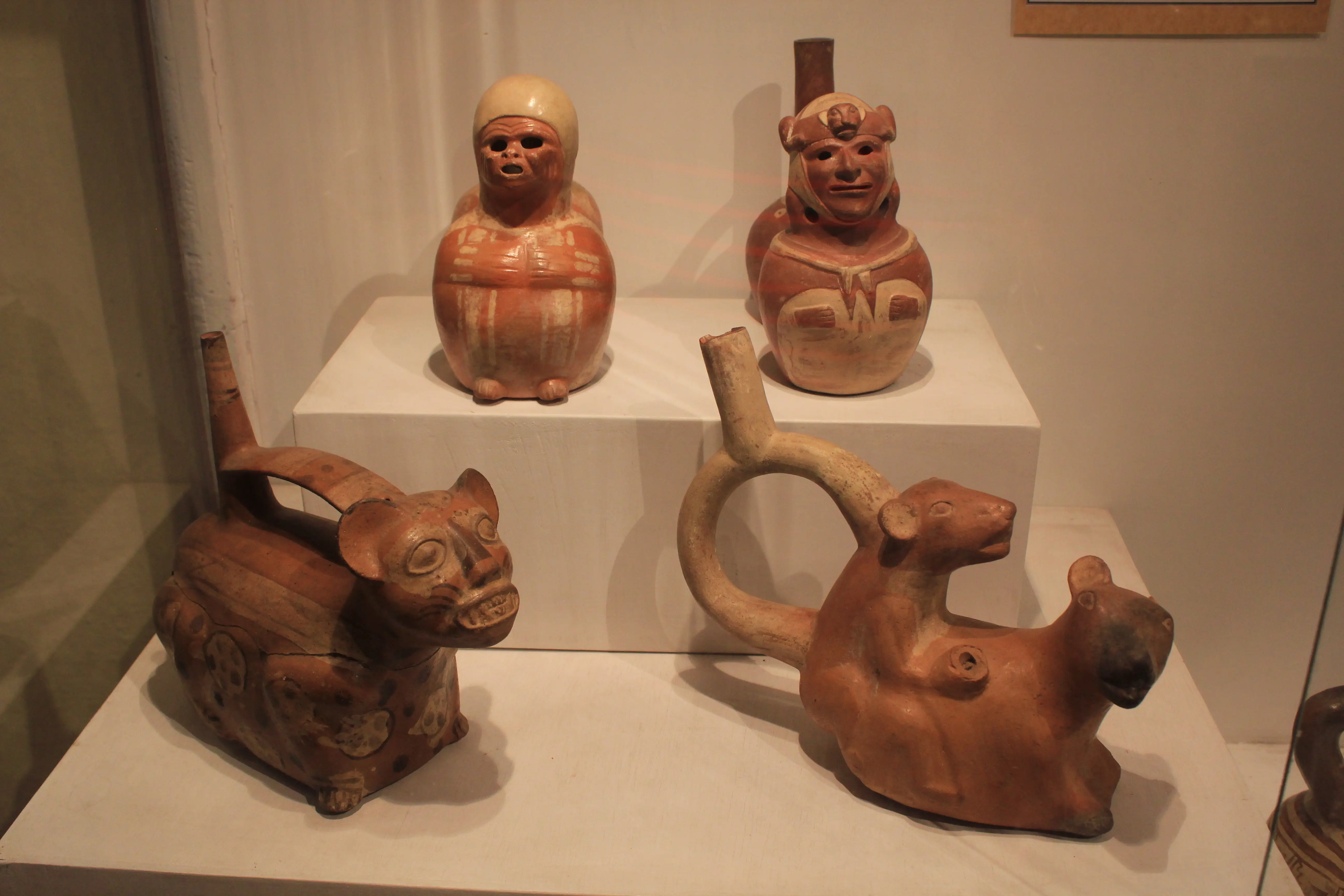 Image of artifacts on display at the Inka Museum is Cusco, Peru.