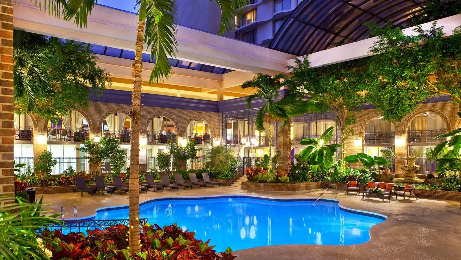 Photo of the pool at the Courtland Hotel in Atlanta, Georgia.