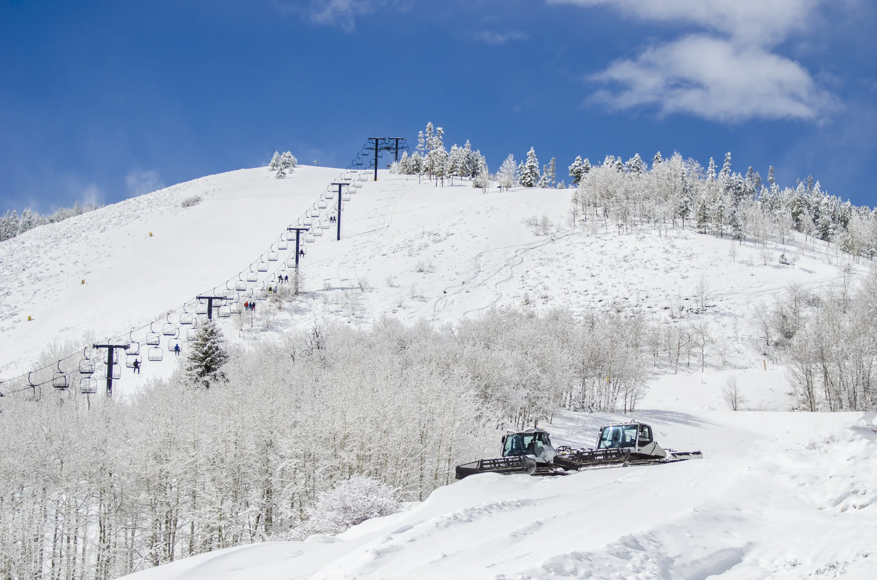 A view of the lift on Granby Ranch