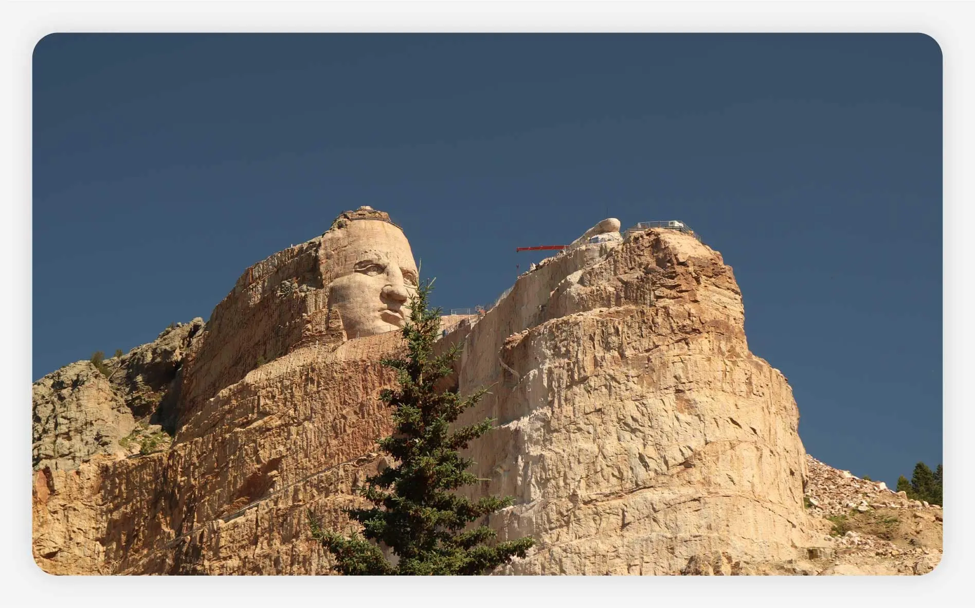 A photo of Crazy Horse Memorial.