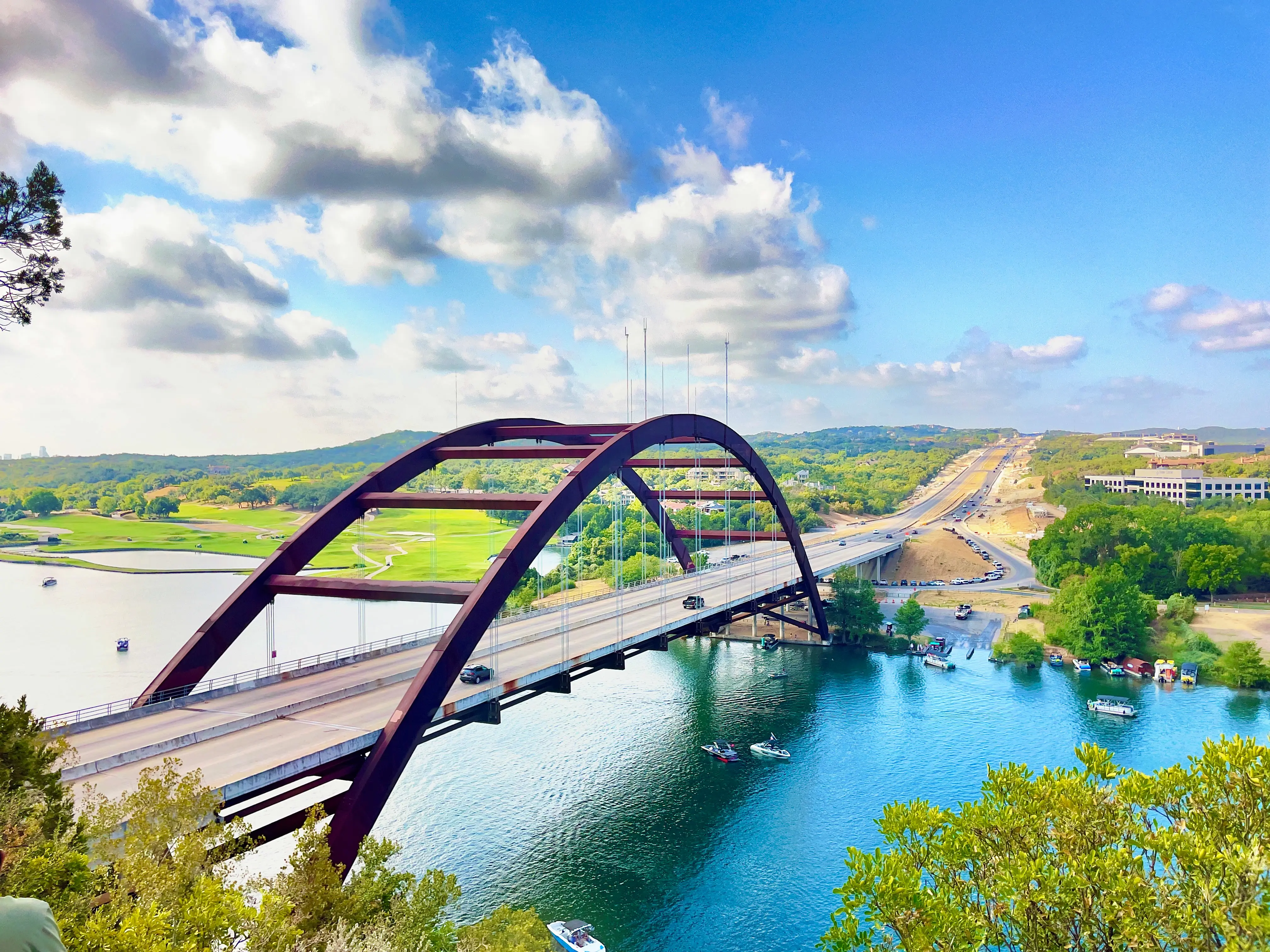 Pennybacker Bridge or 360 Bridge over Colorado River