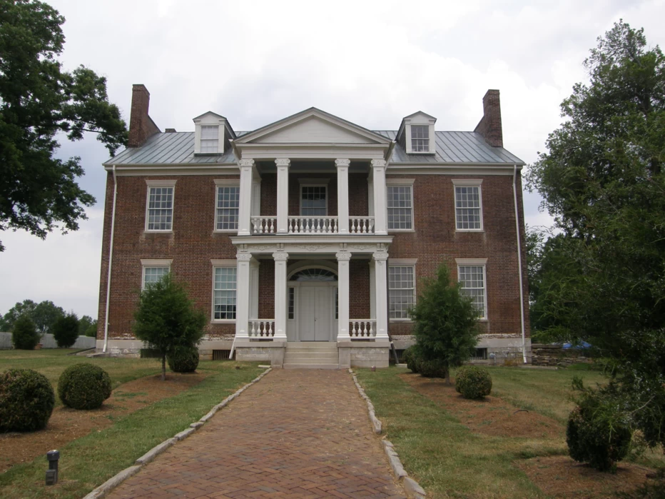 Exterior of the Historic Carnton Plantation in Franklin Tennessee