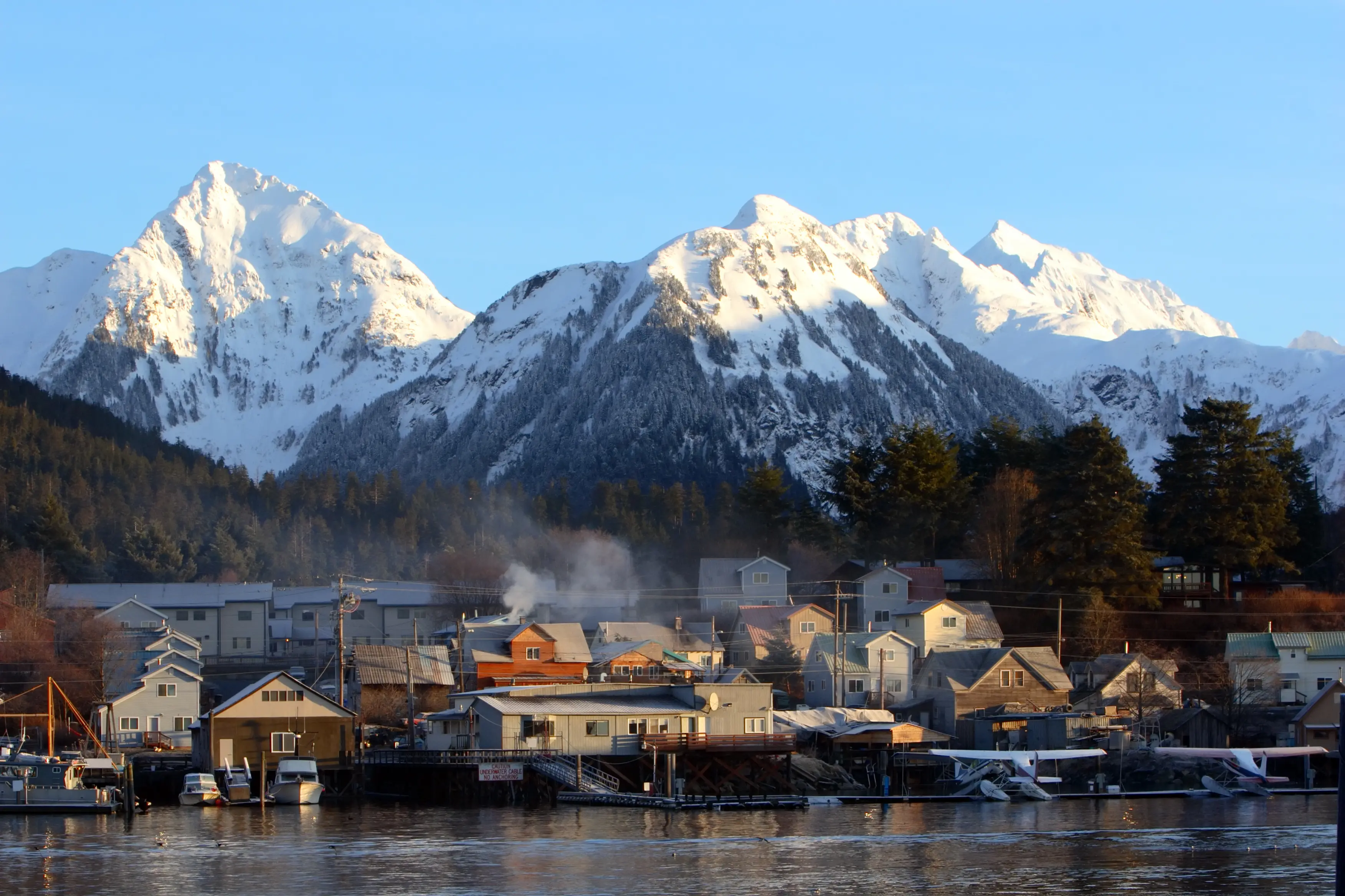 Image of the town of Sitka, Alaska.
