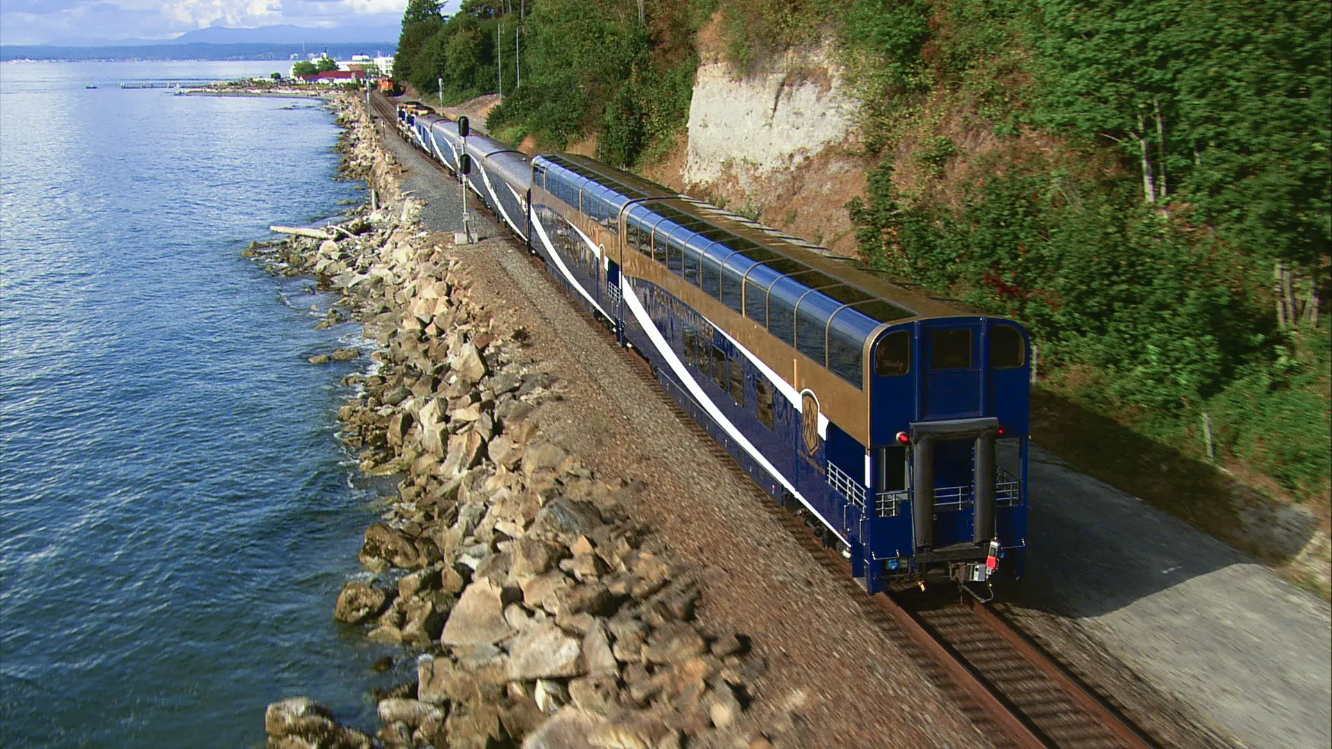 Rocky Mountaineer, Coastal Passage, Train, river, Canadian Rockies