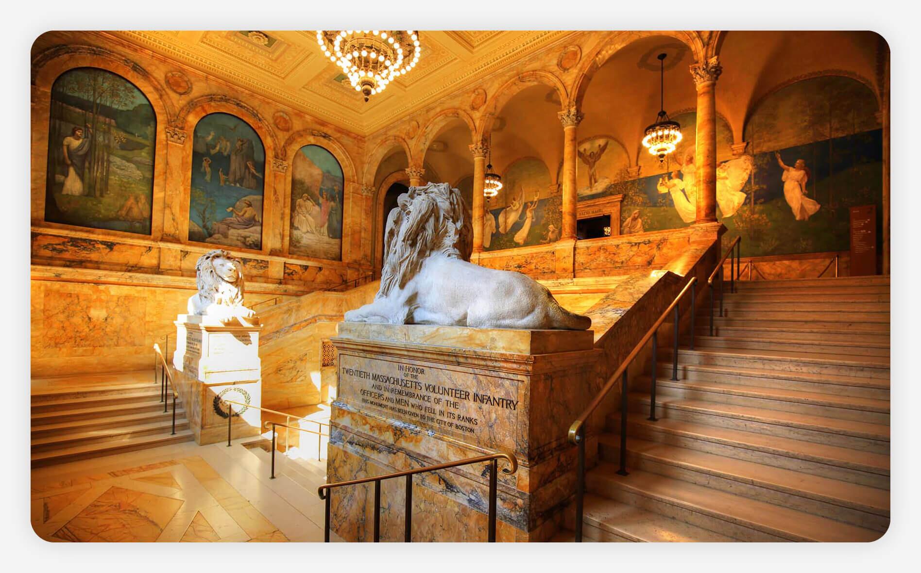 The central branch of the Boston Public Library.