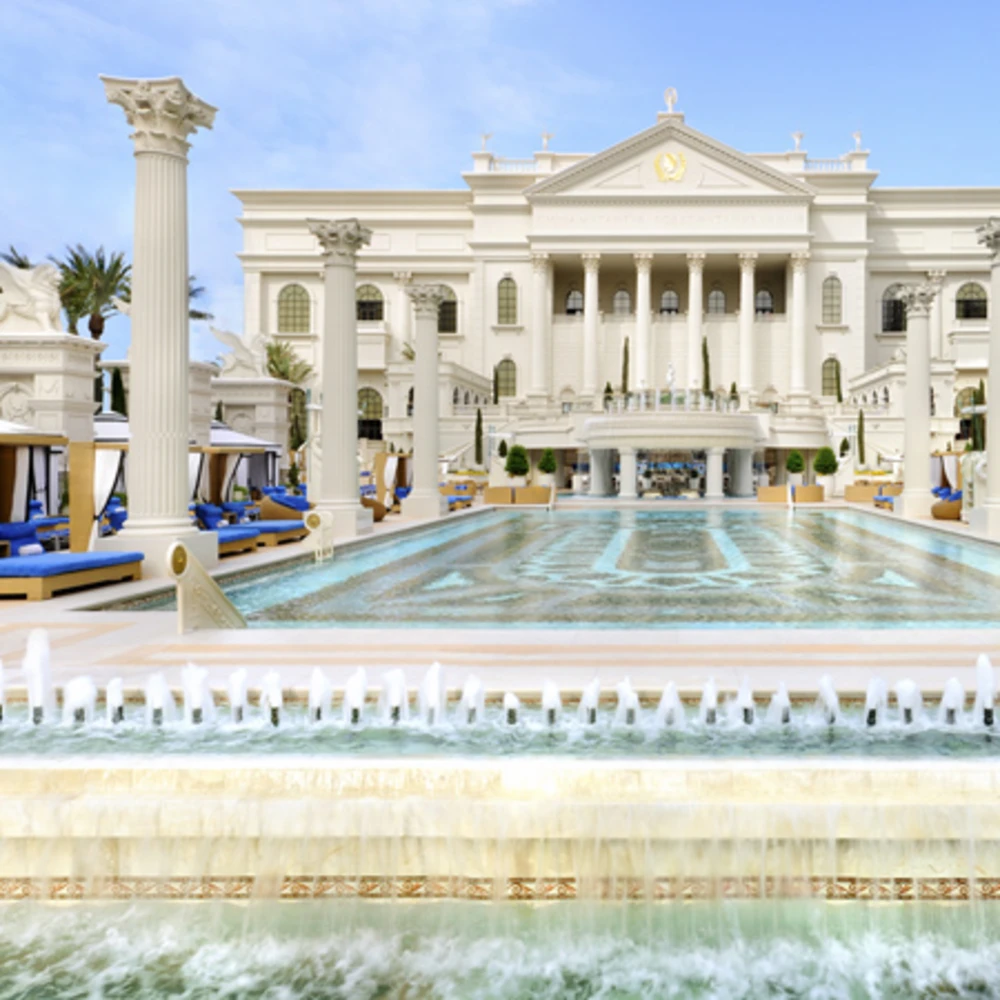 Garden of the gods pool at Caesars Palace in Las Vegas Nevada