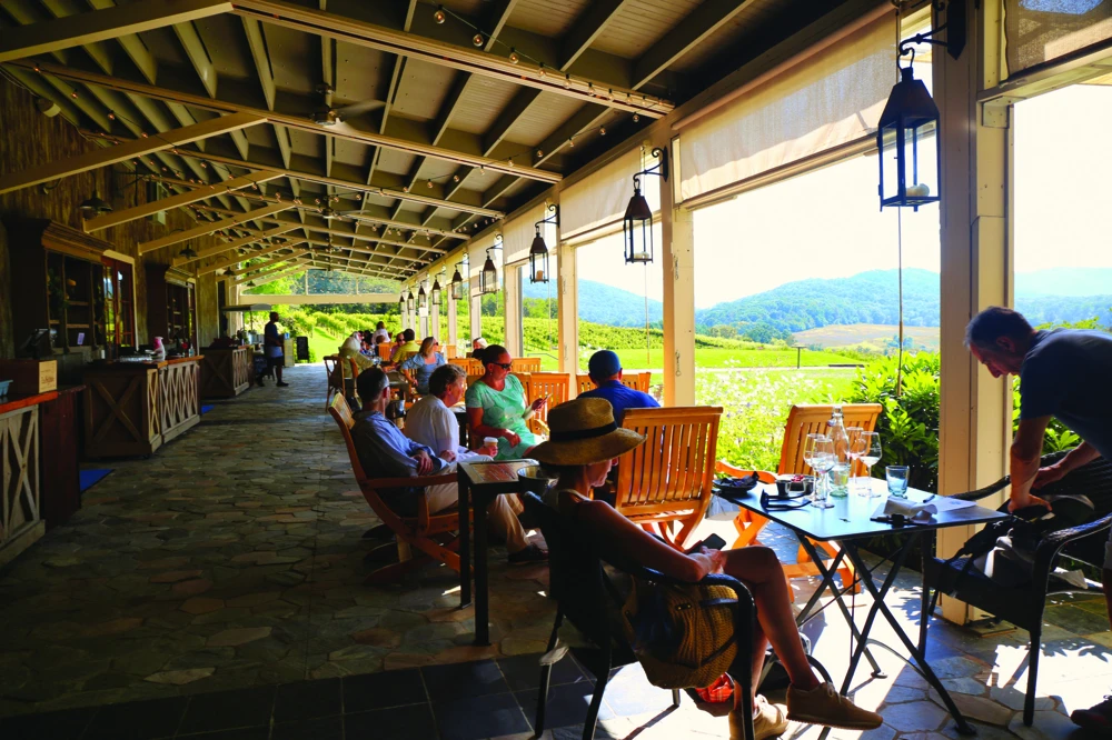 Patio at Pippin Hill Farm and Winery