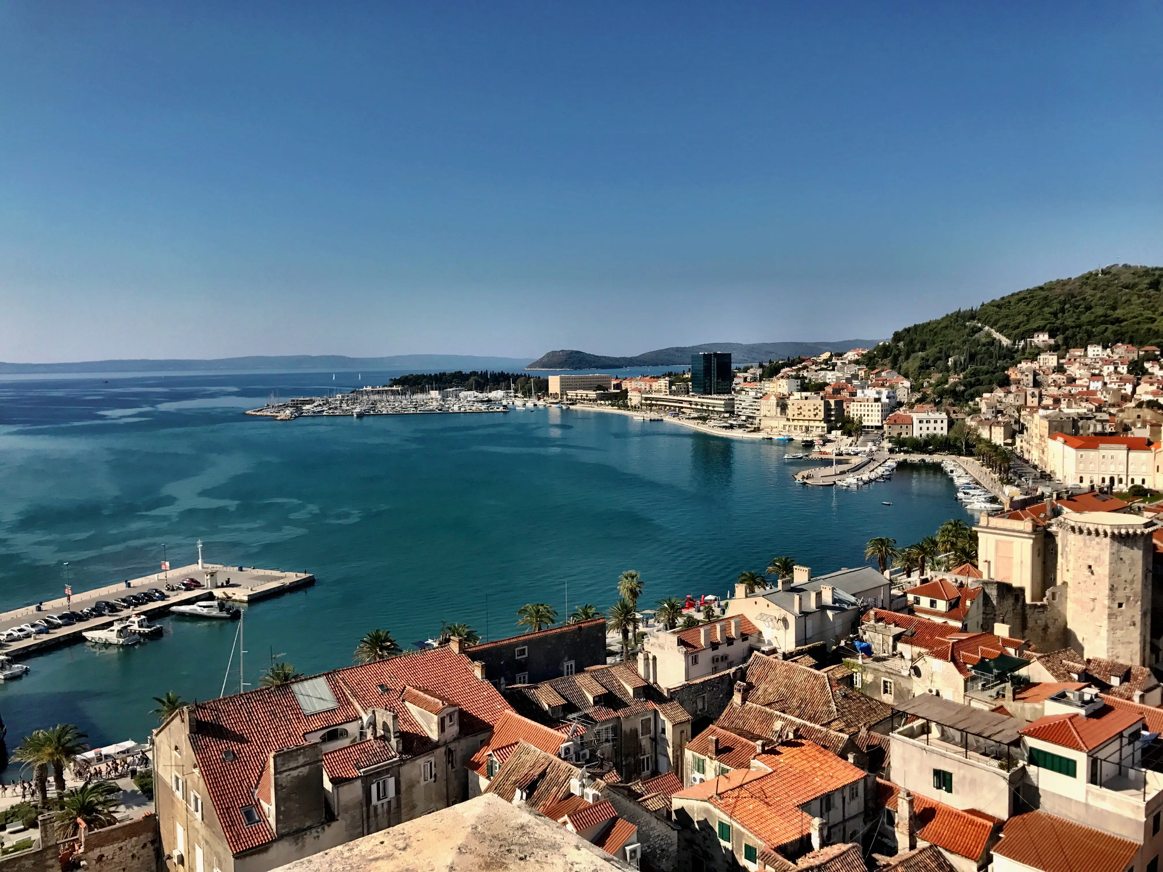 Outdoor view of the city of Split, in Croatia.