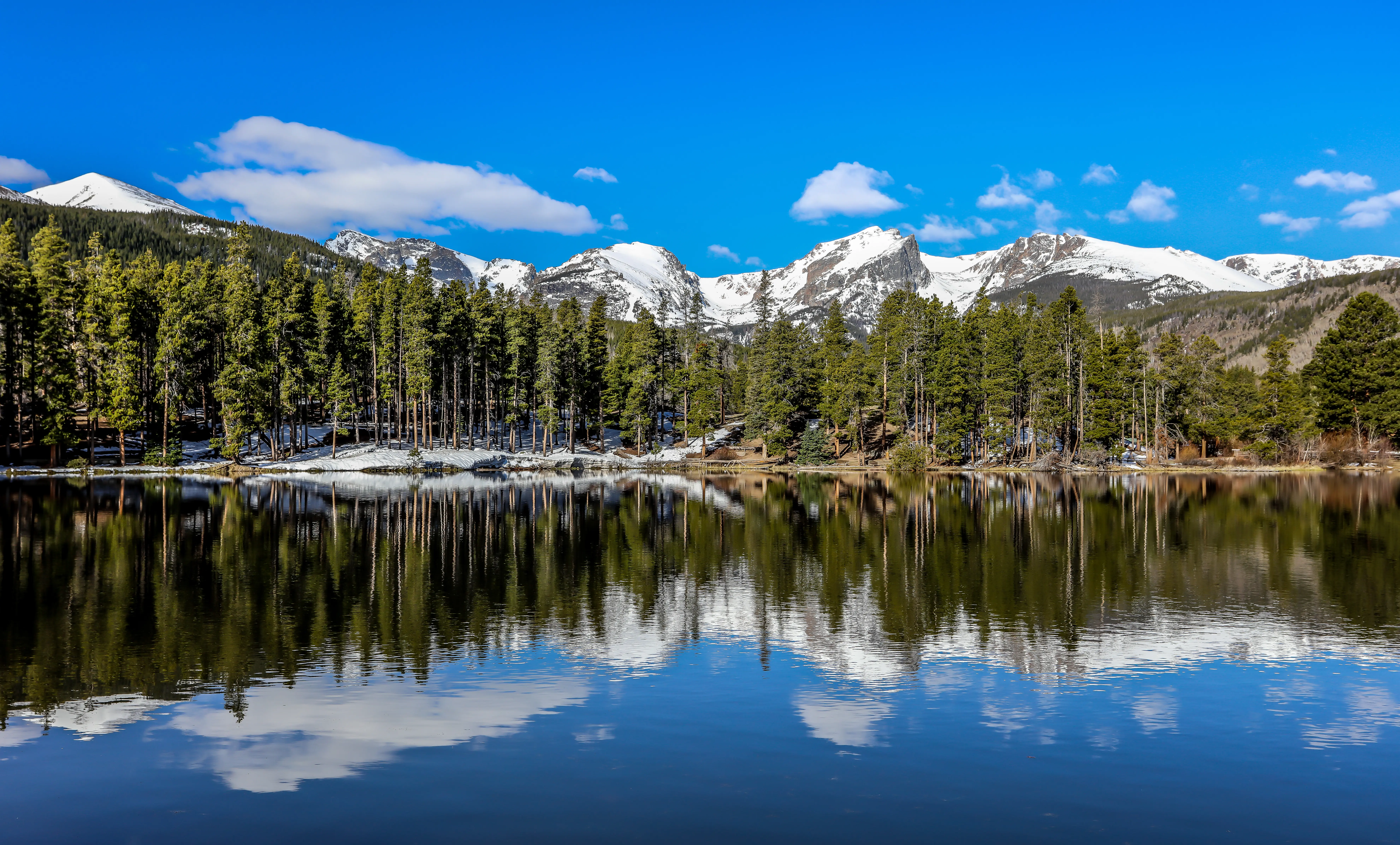 Image of Grand Lake in Rocky Mountain National Park, Colorado.