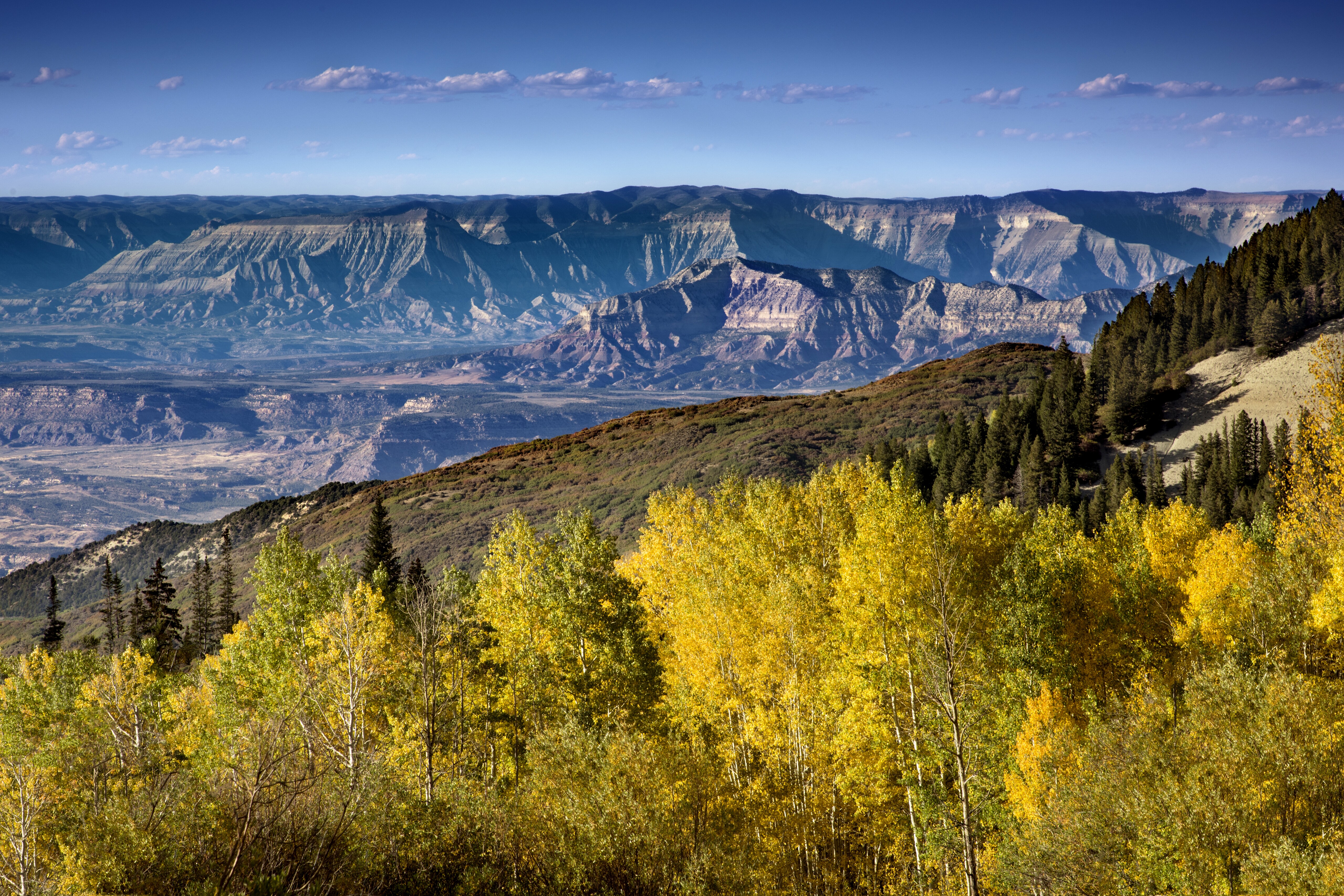 Image of De Beque Canyon and the Canyons Of Plateau Creek in Grand Mesa National Forest.