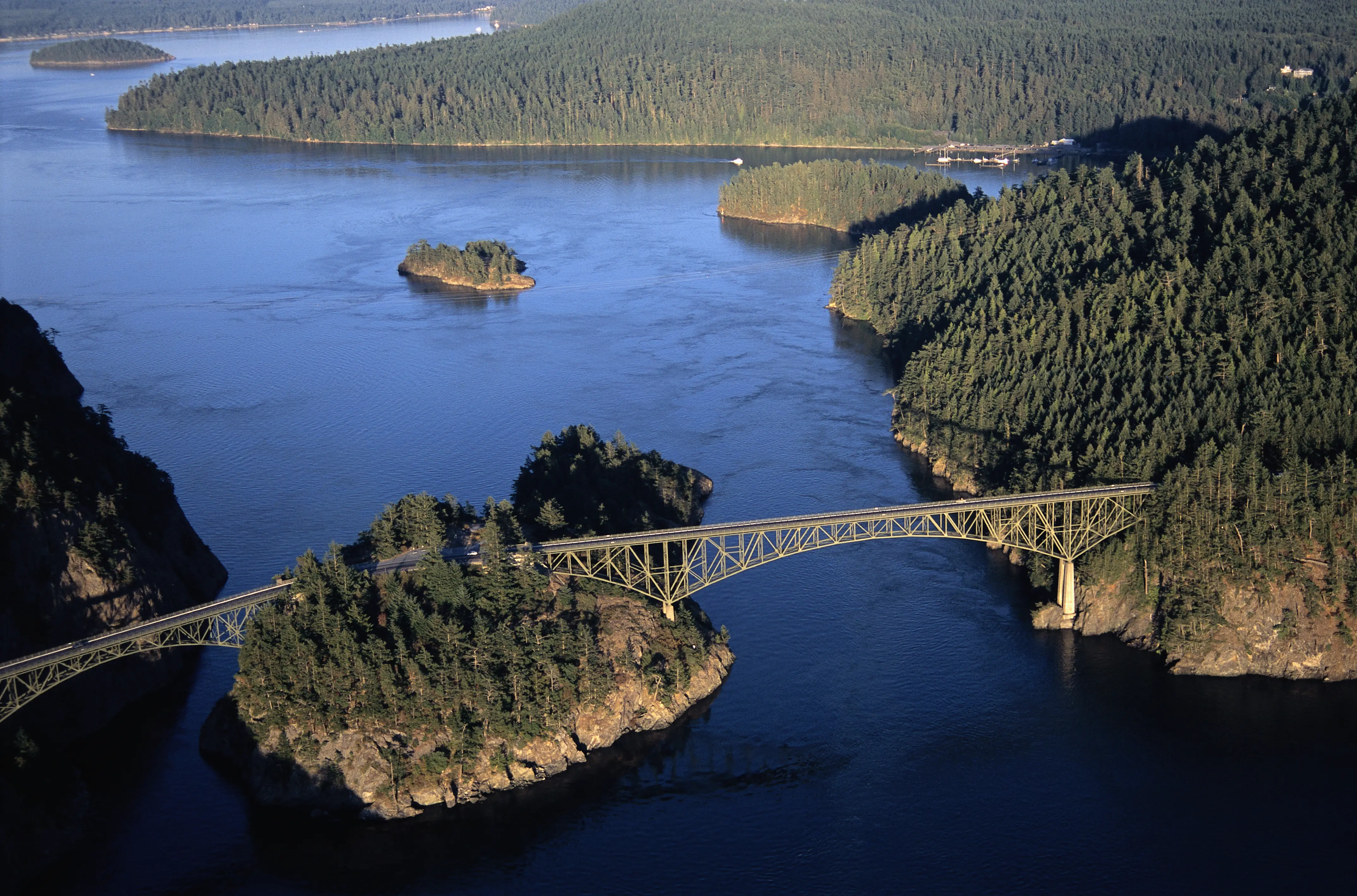 Outdoor image of the landscape scenery of Deception Pass State Park
