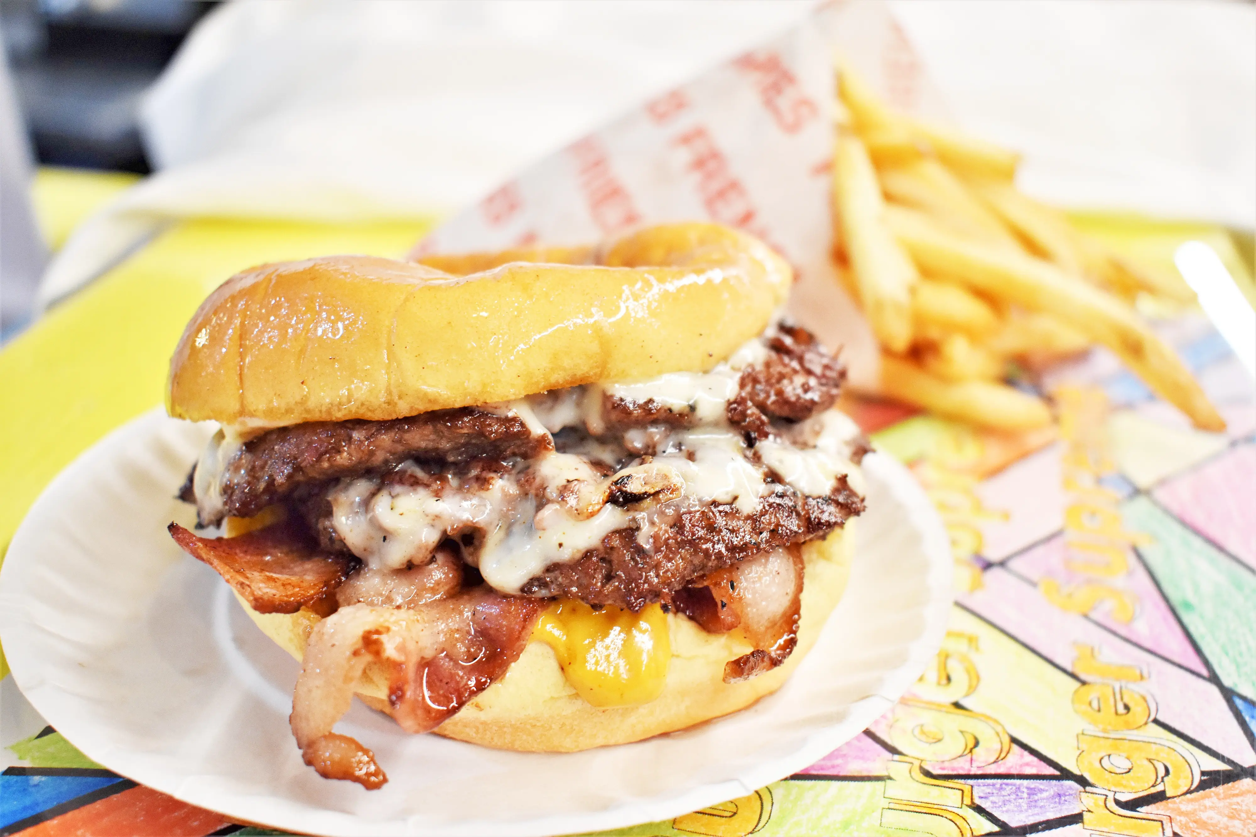 Image of a smash burger.