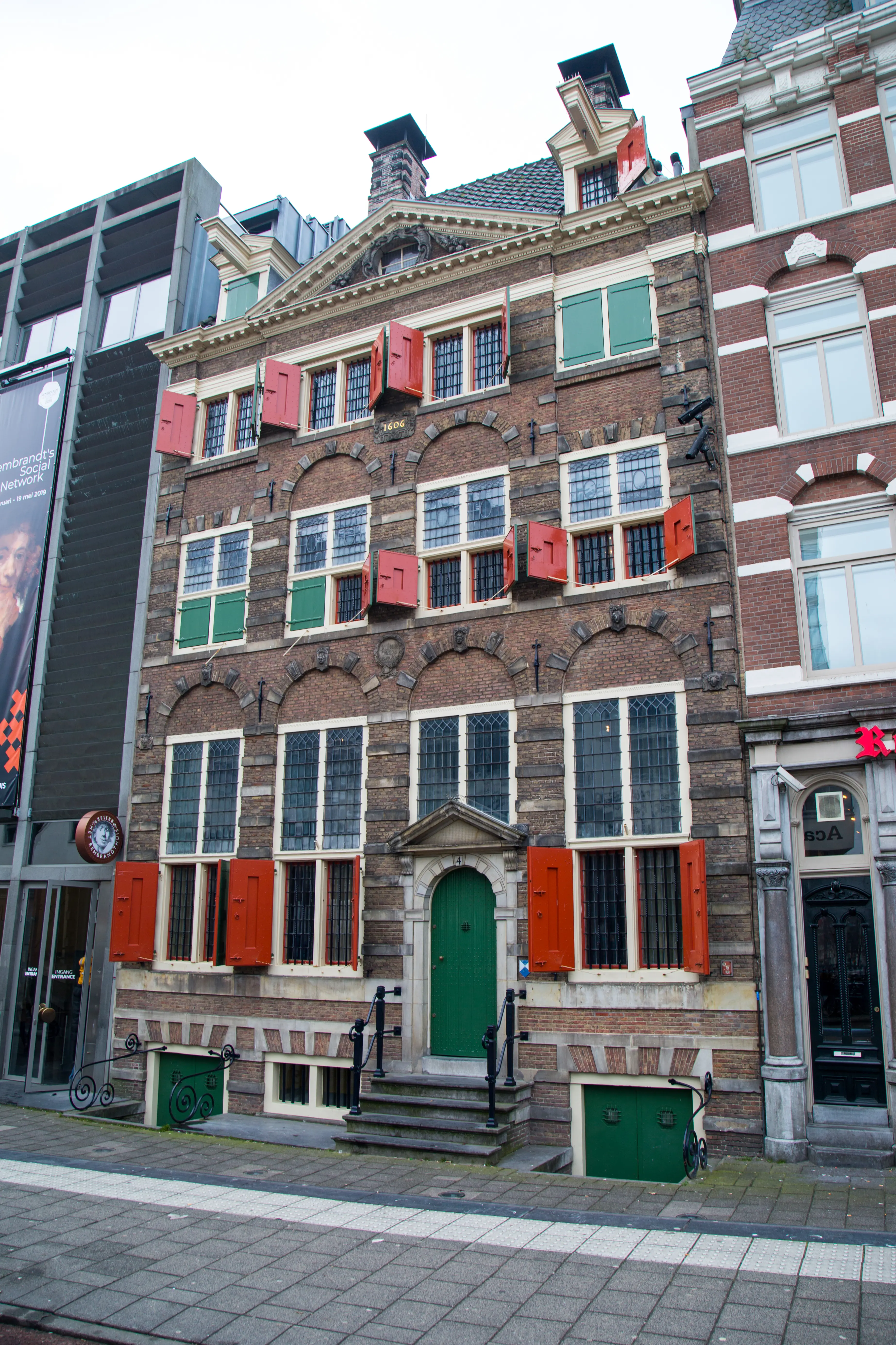 Outdoor exterior image of the Rembrandt House Museum, Amsterdam.
