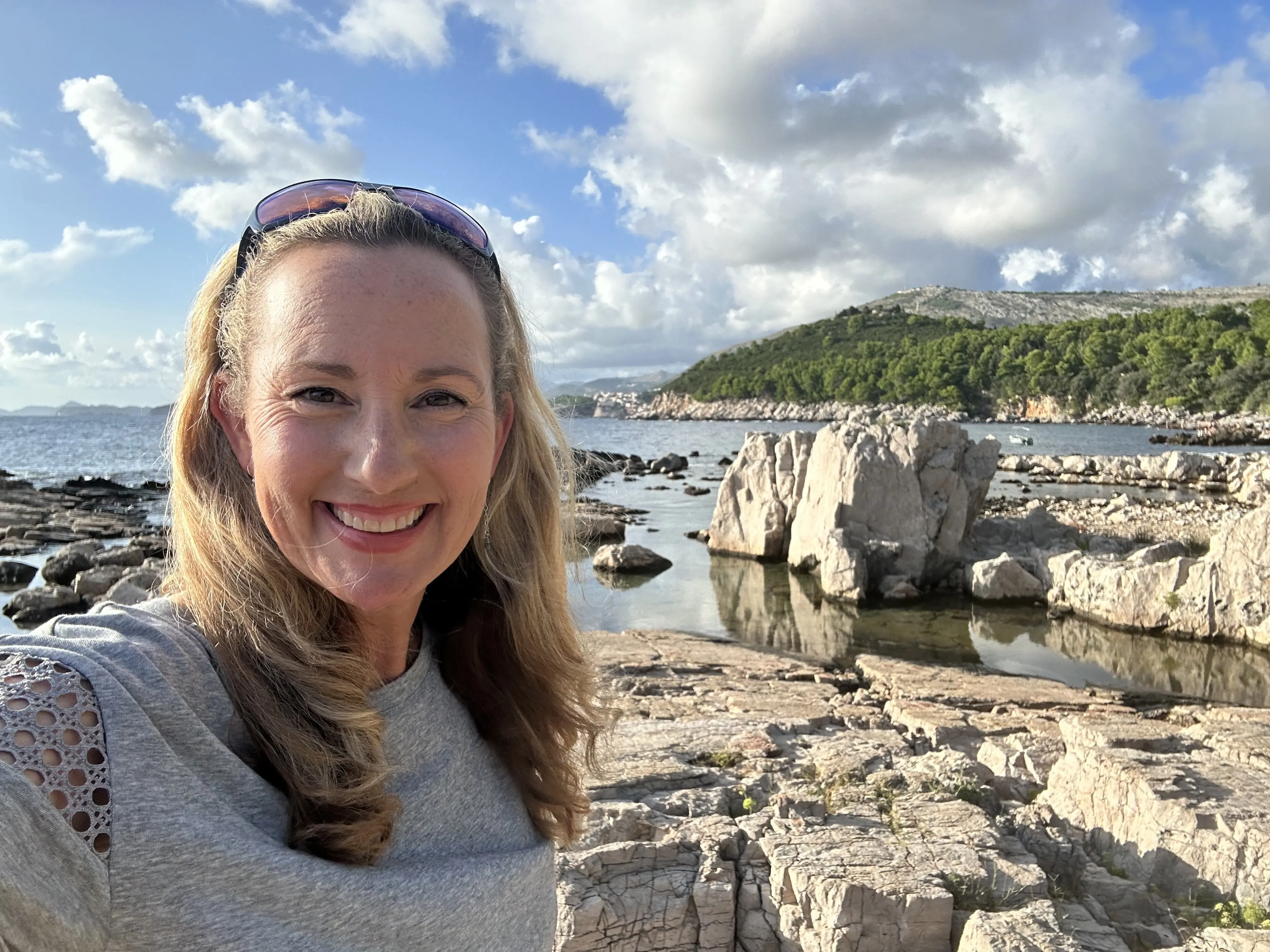Outdoor image of Jennifer Broome at Lokrum Island .